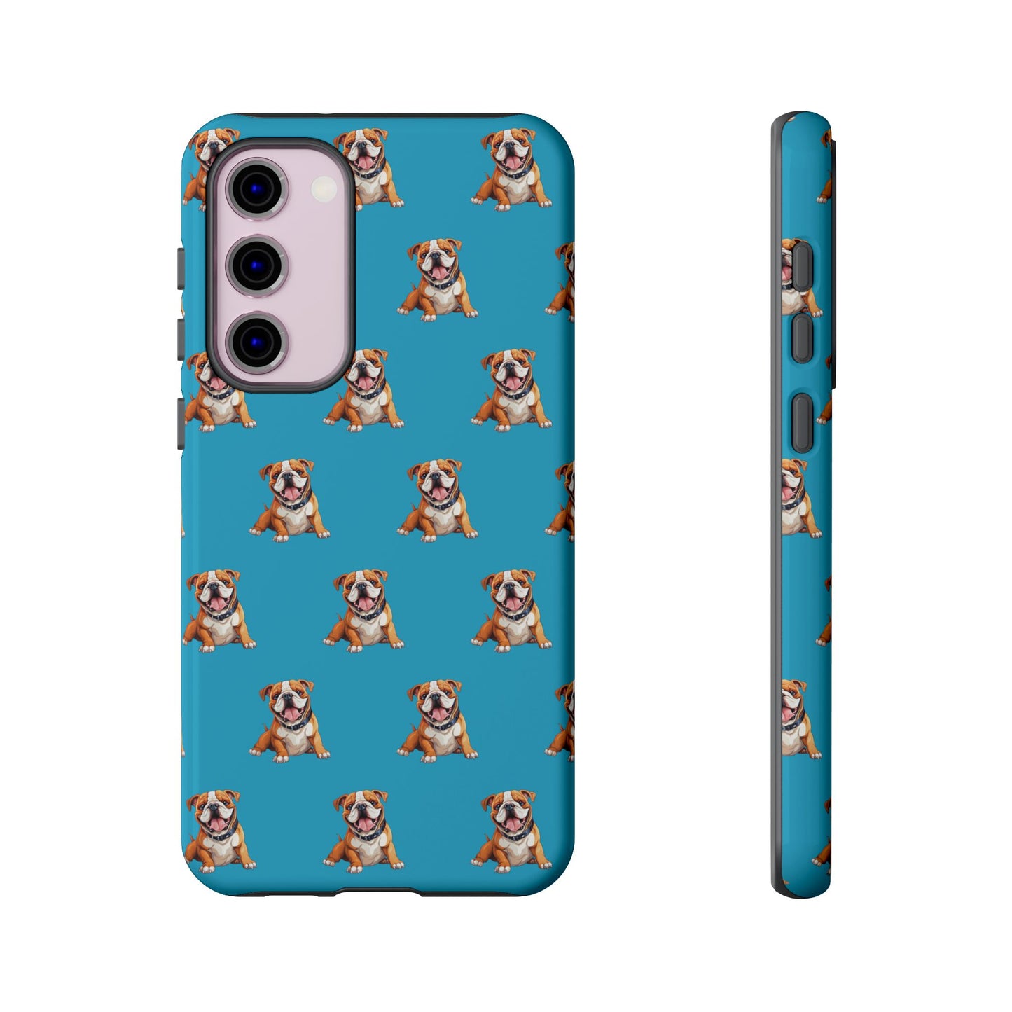 Bulldog Phone Case Turquoise