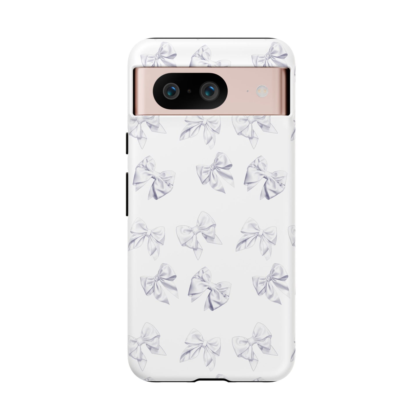 Bow Phone Case White on White