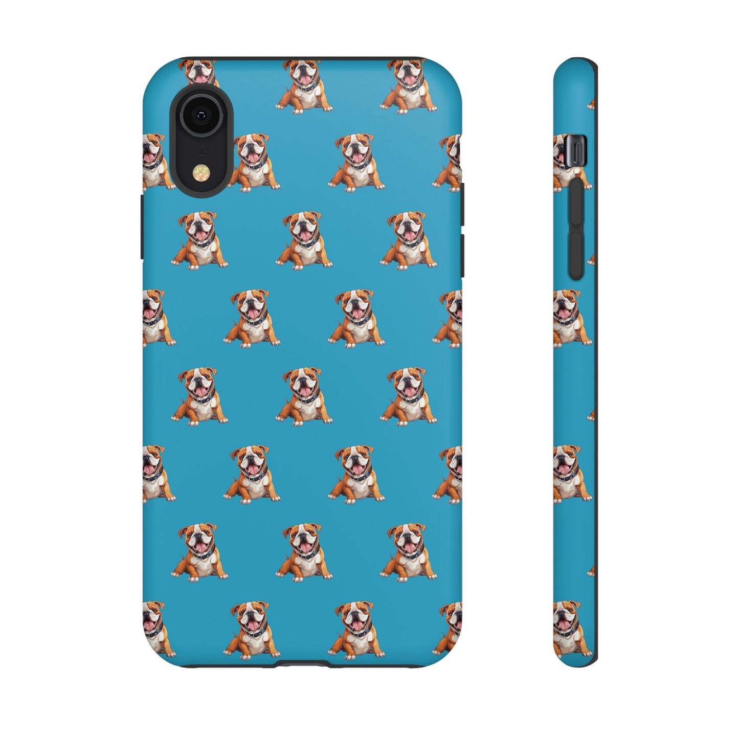 Bulldog Phone Case Turquoise