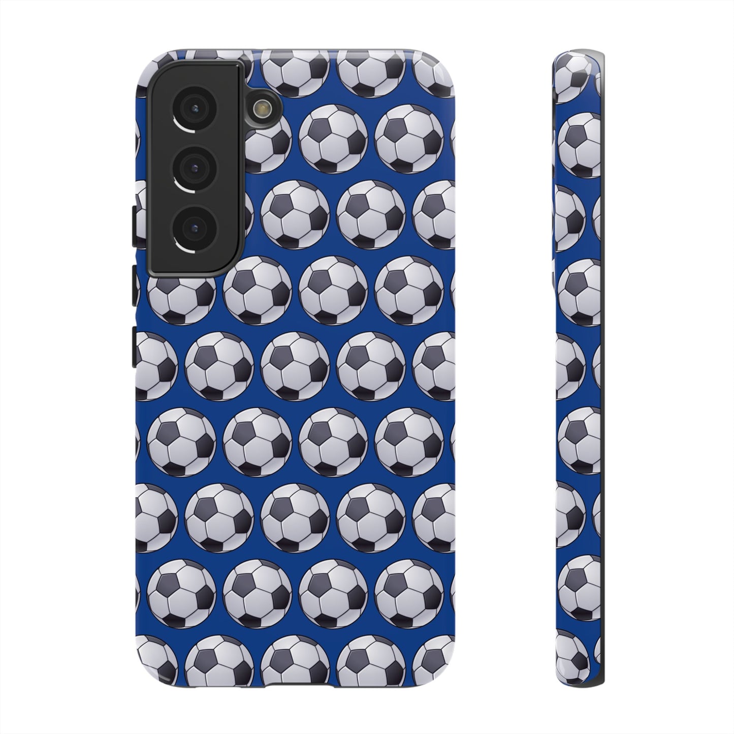 Soccer Ball Phone Case Blue