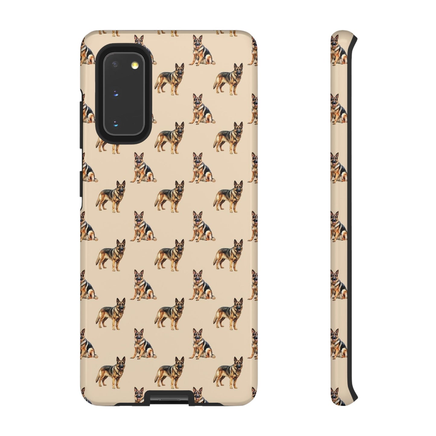 German Shepherd Phone Case Cream