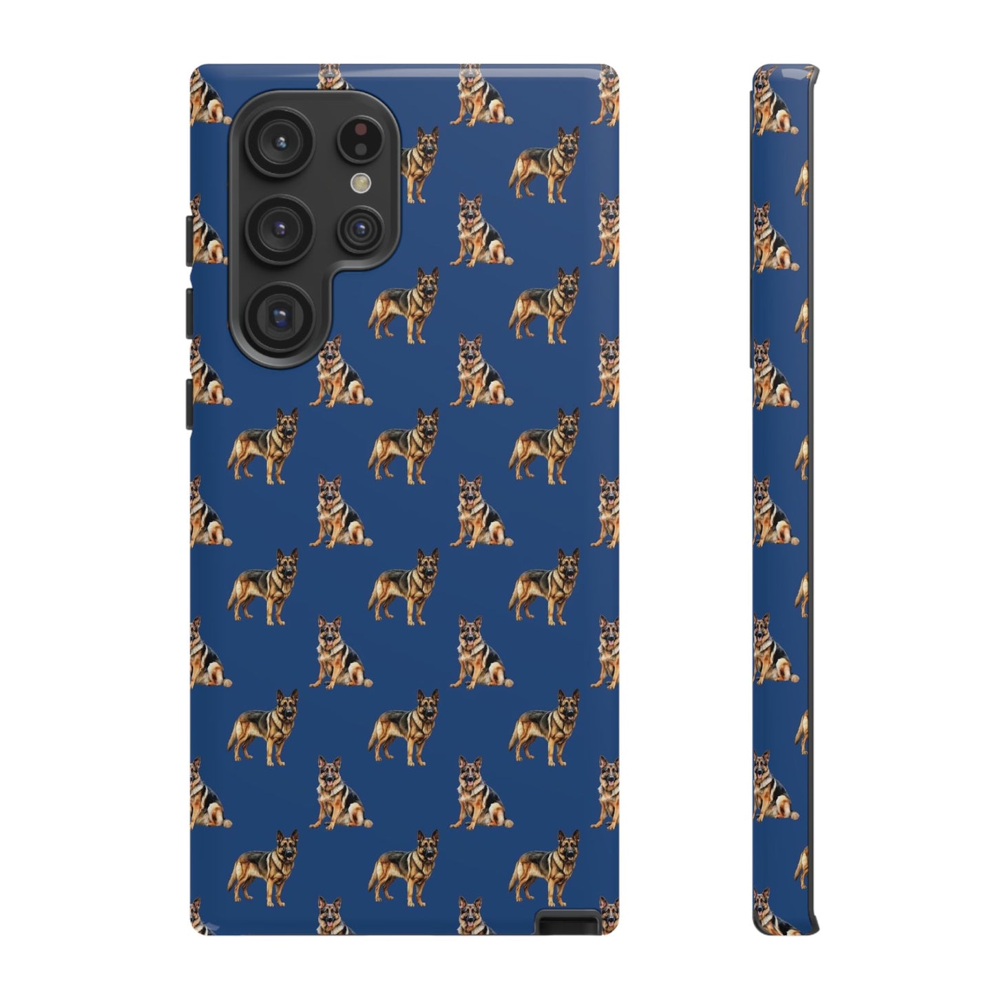 German Shepherd Phone Case Blue