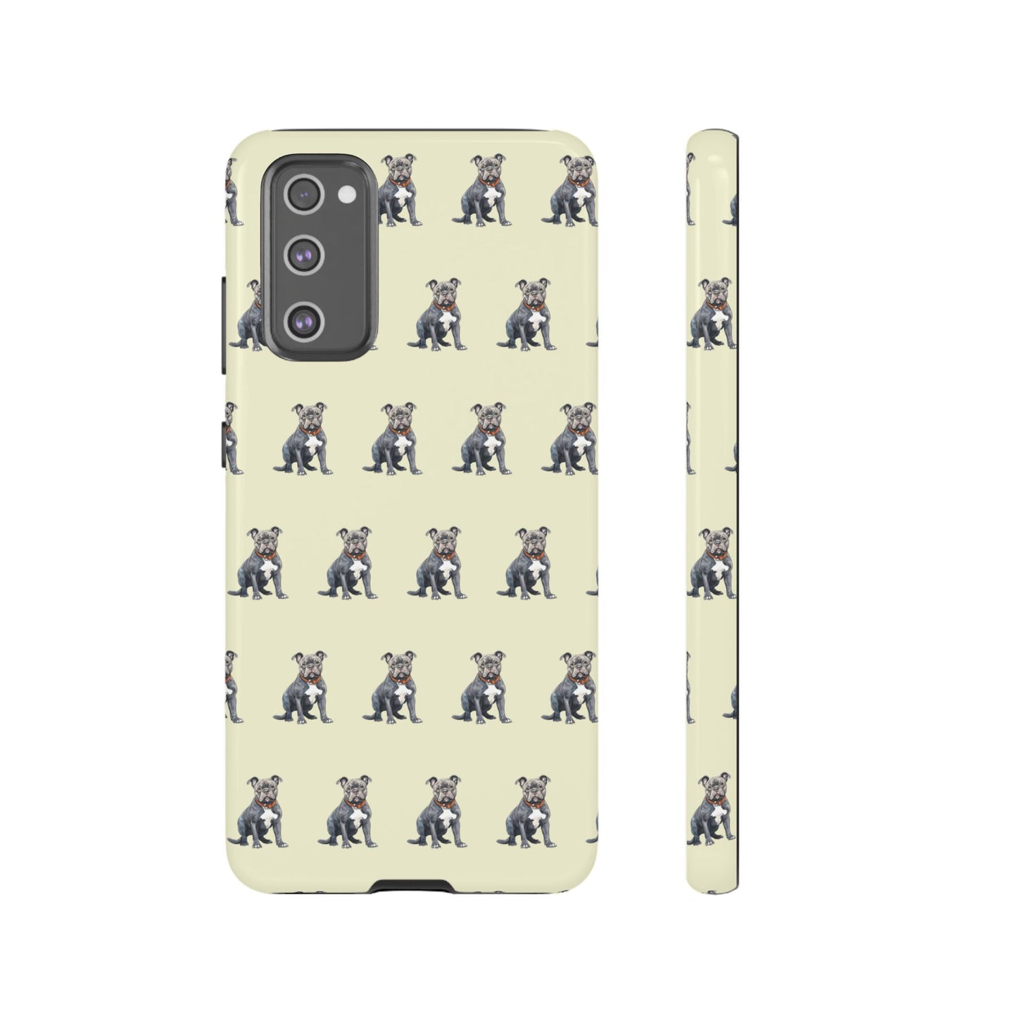 Pitbull Phone Case Cream