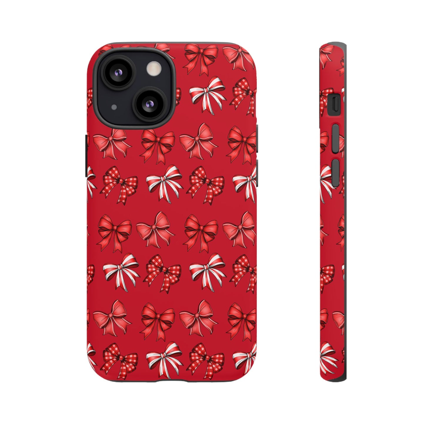 Christmas Bow Phone Case Red