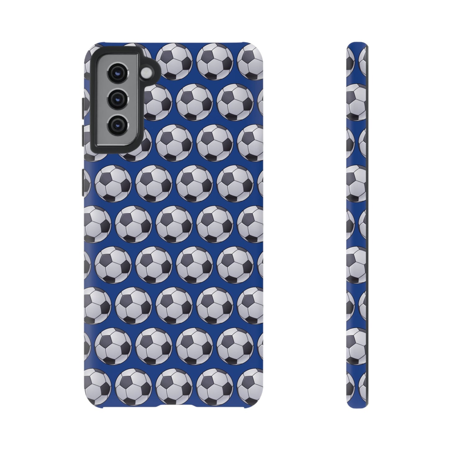 Soccer Ball Phone Case Blue