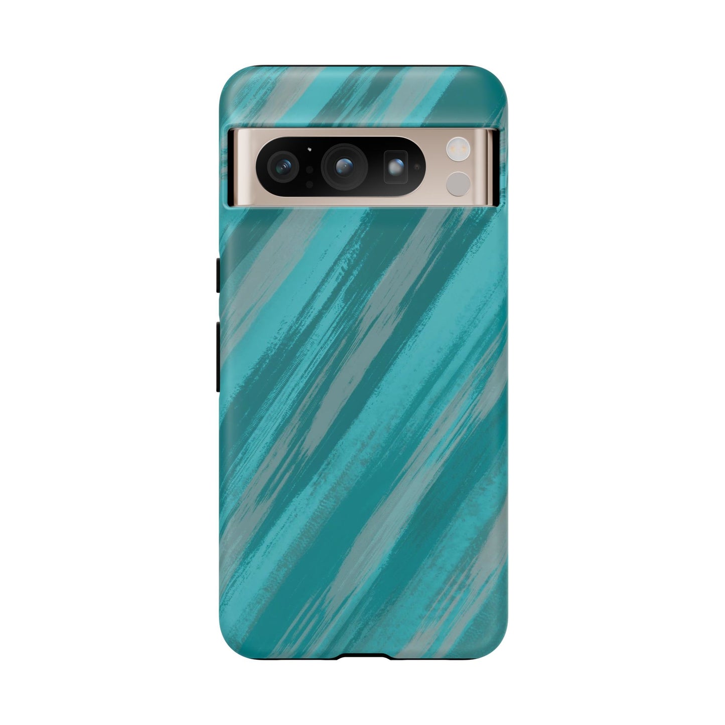 Striped Phone Case Aqua