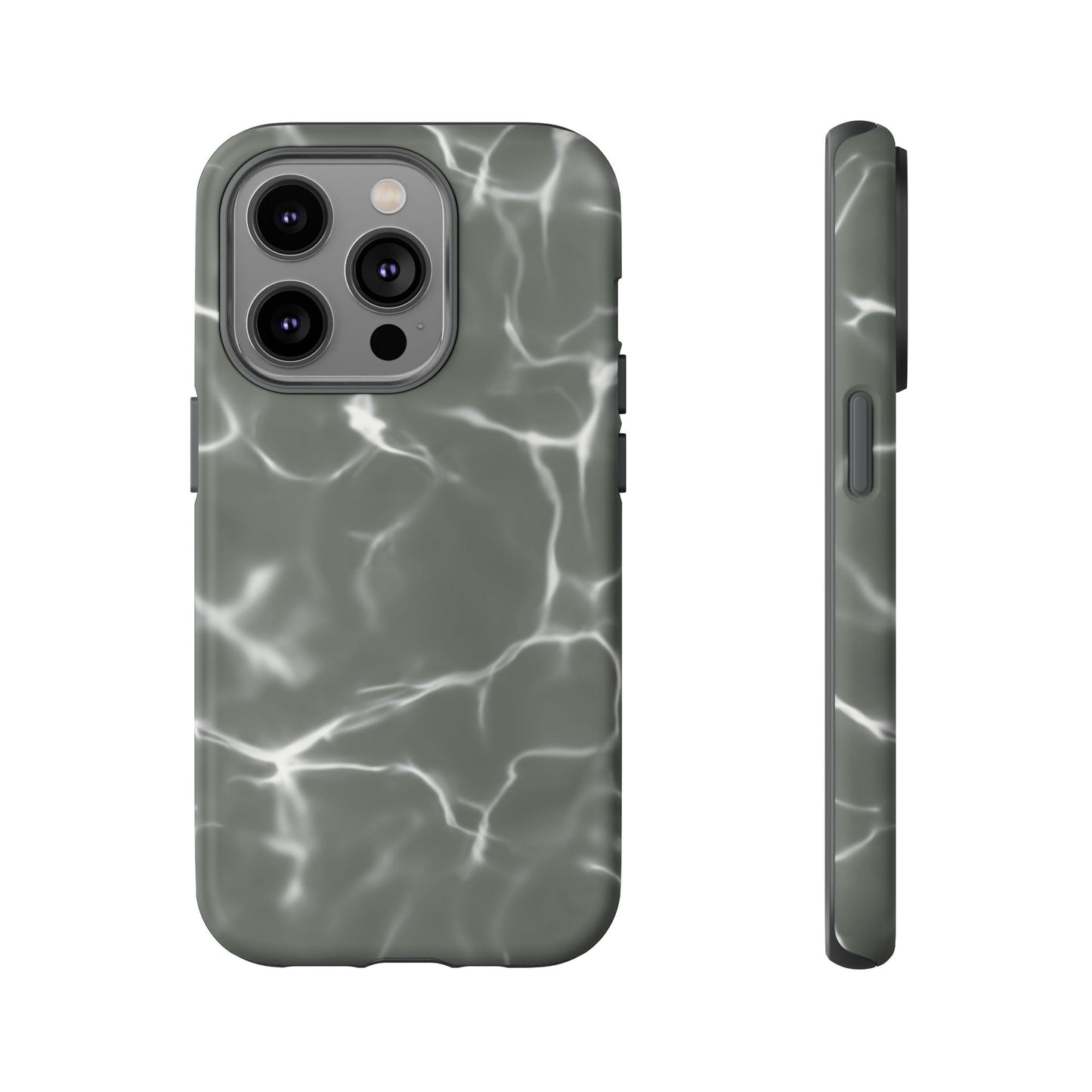 Marble Print Phone Case Gray