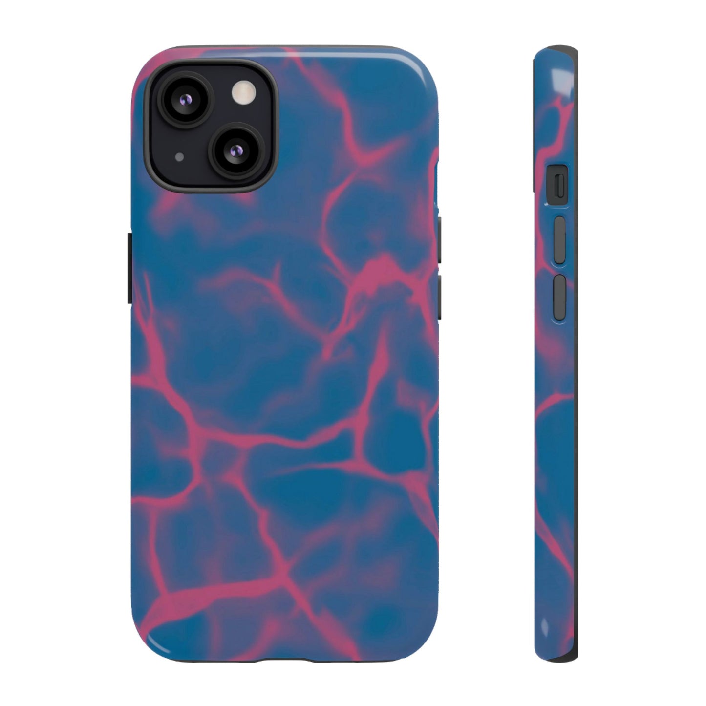 Marble Phone Case Blue Pink