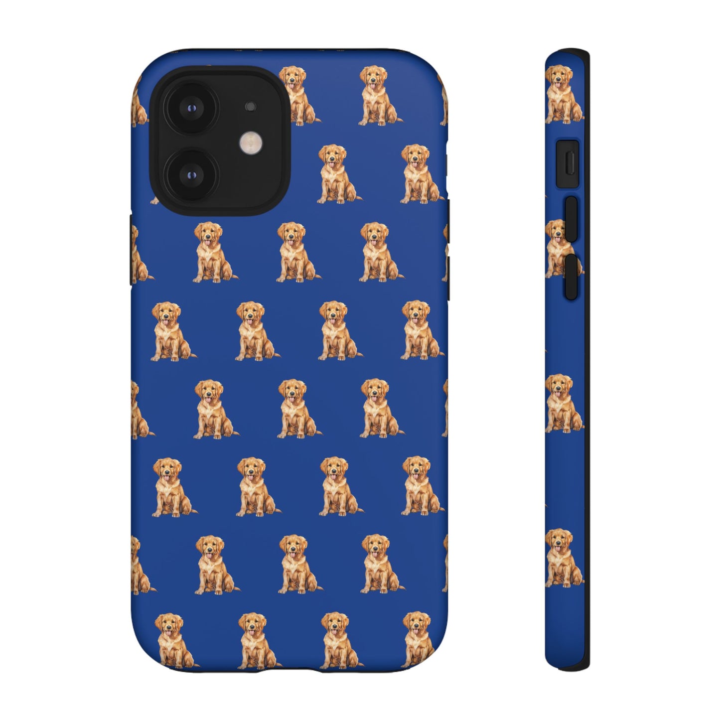 Golden Retriever Phone Case Blue