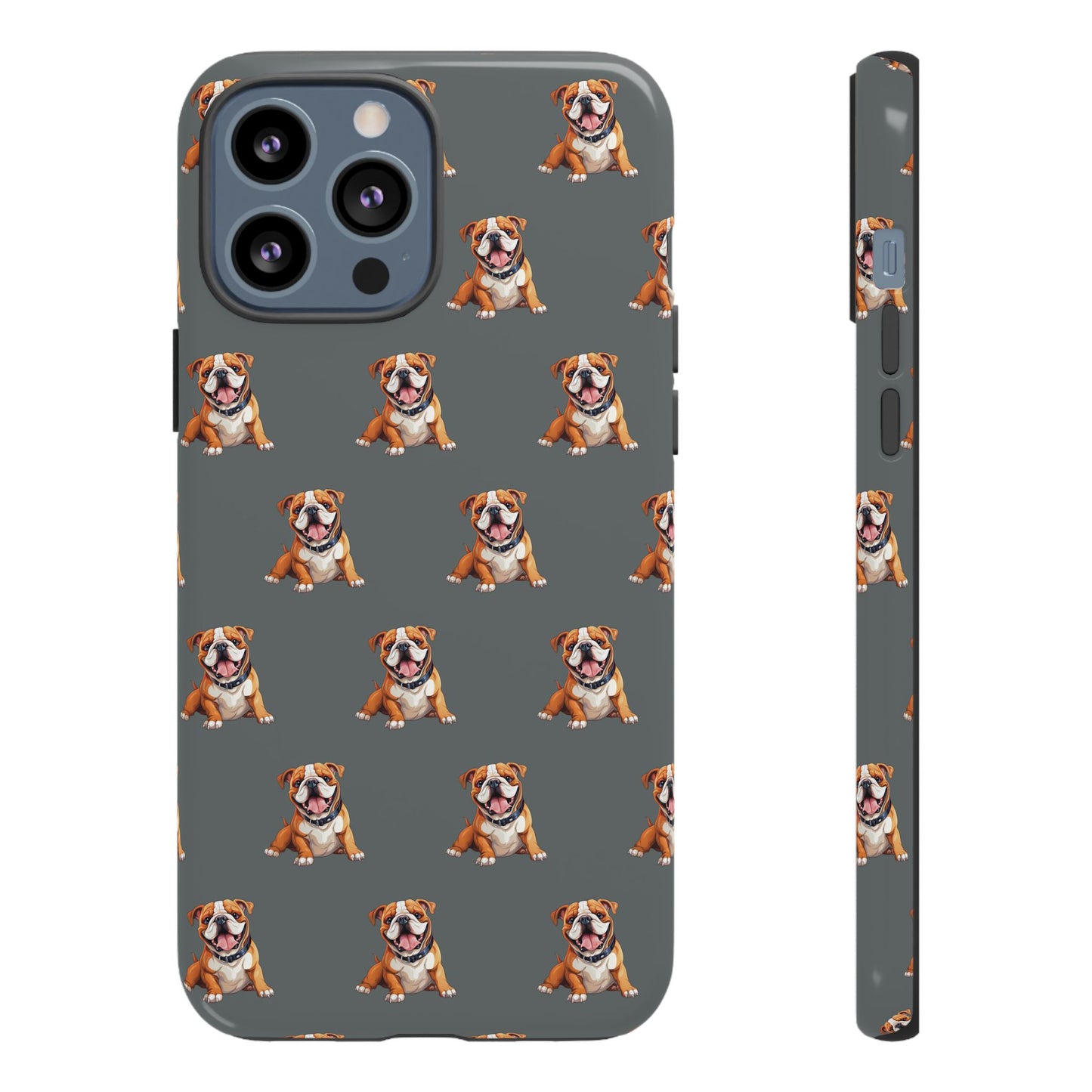 Bulldog Phone Case Gray