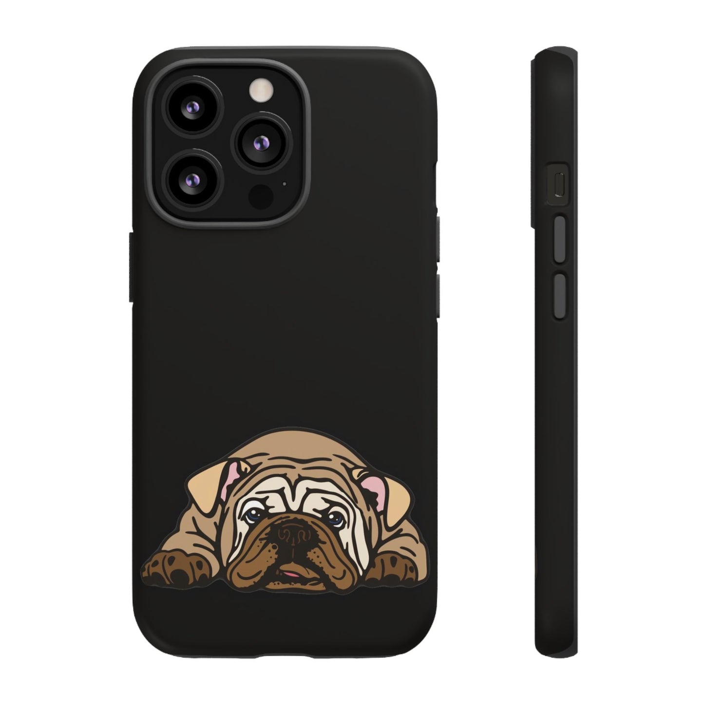 Bulldog Phone Case Black