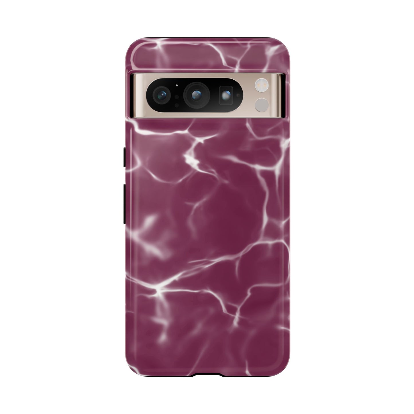 Marble Print Phone Case Maroon