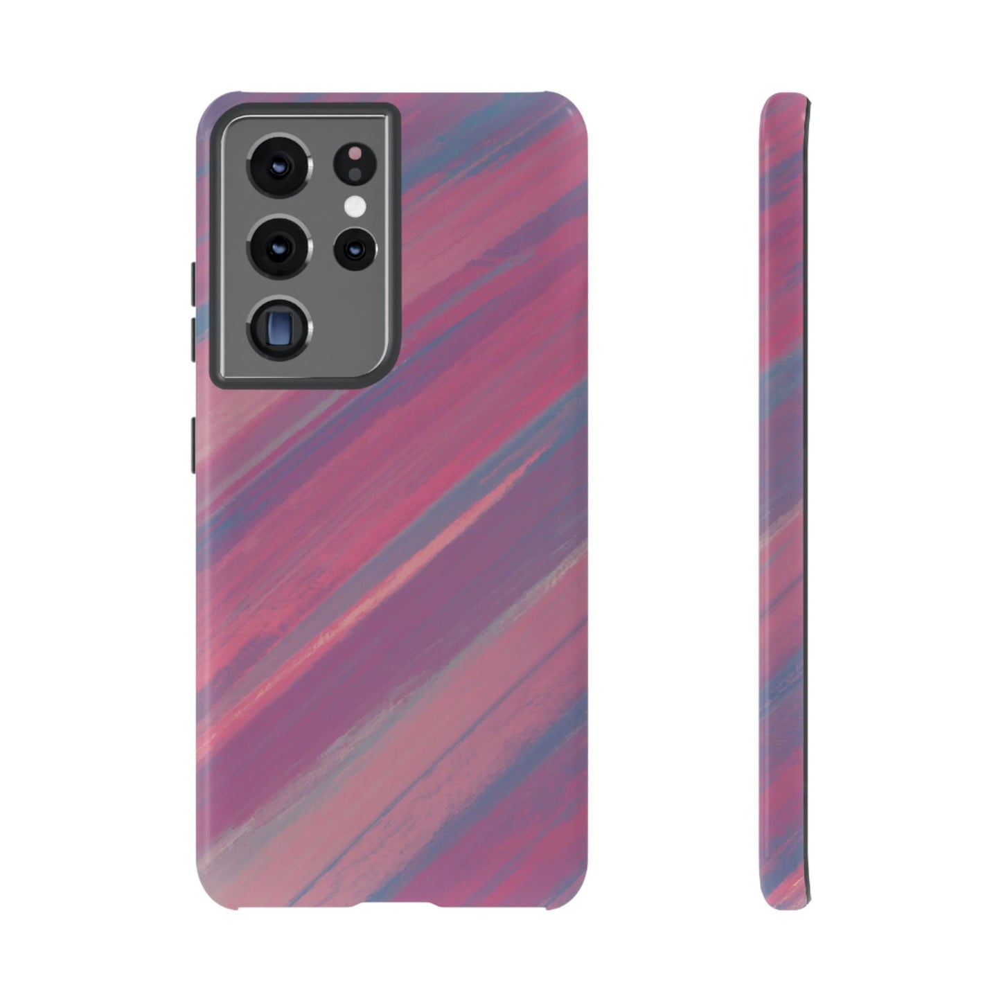 Striped Phone Case Pink