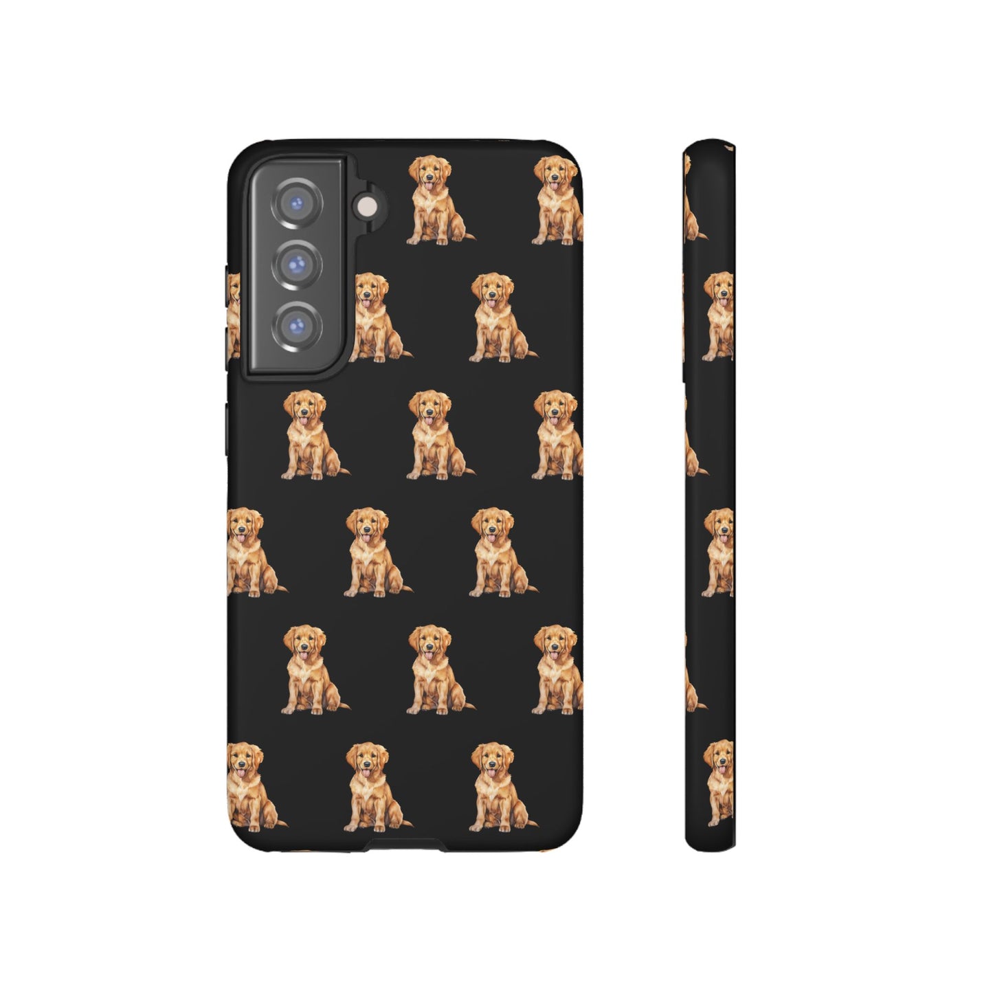 Golden Retriever Phone Case Black