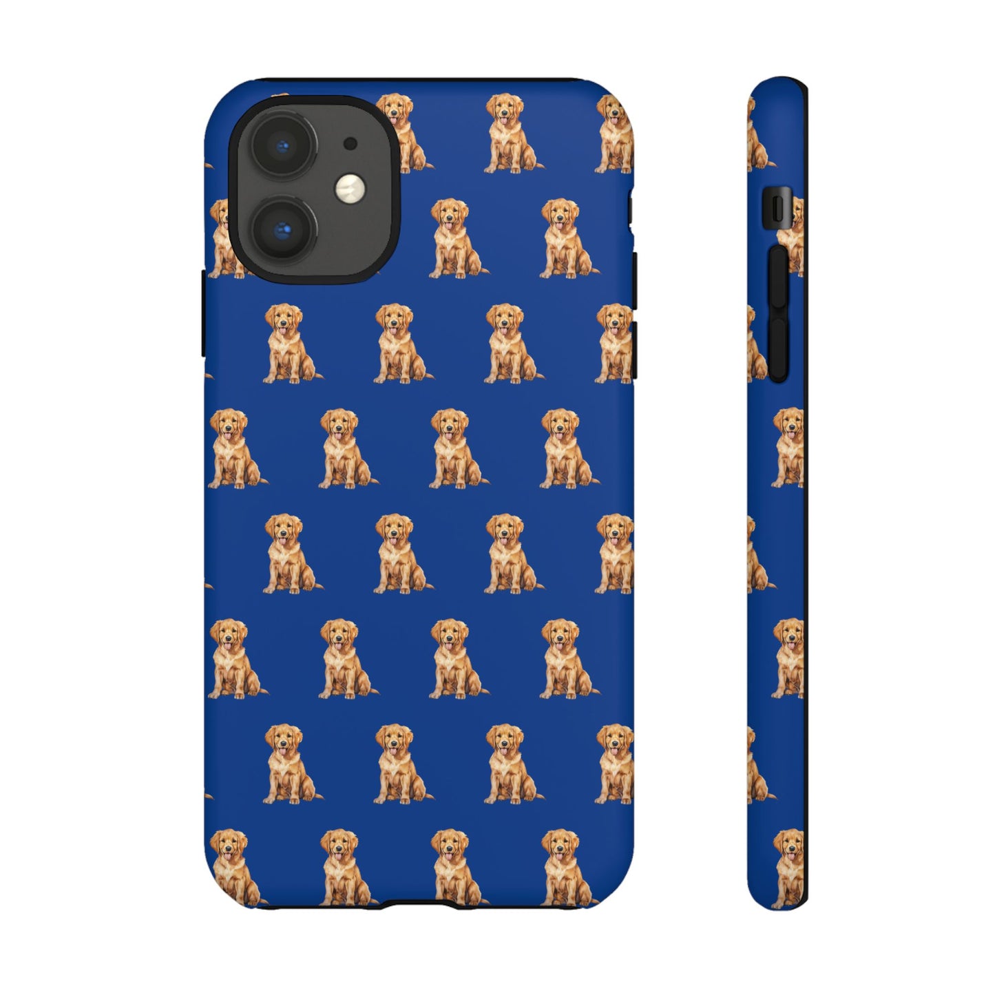 Golden Retriever Phone Case Blue