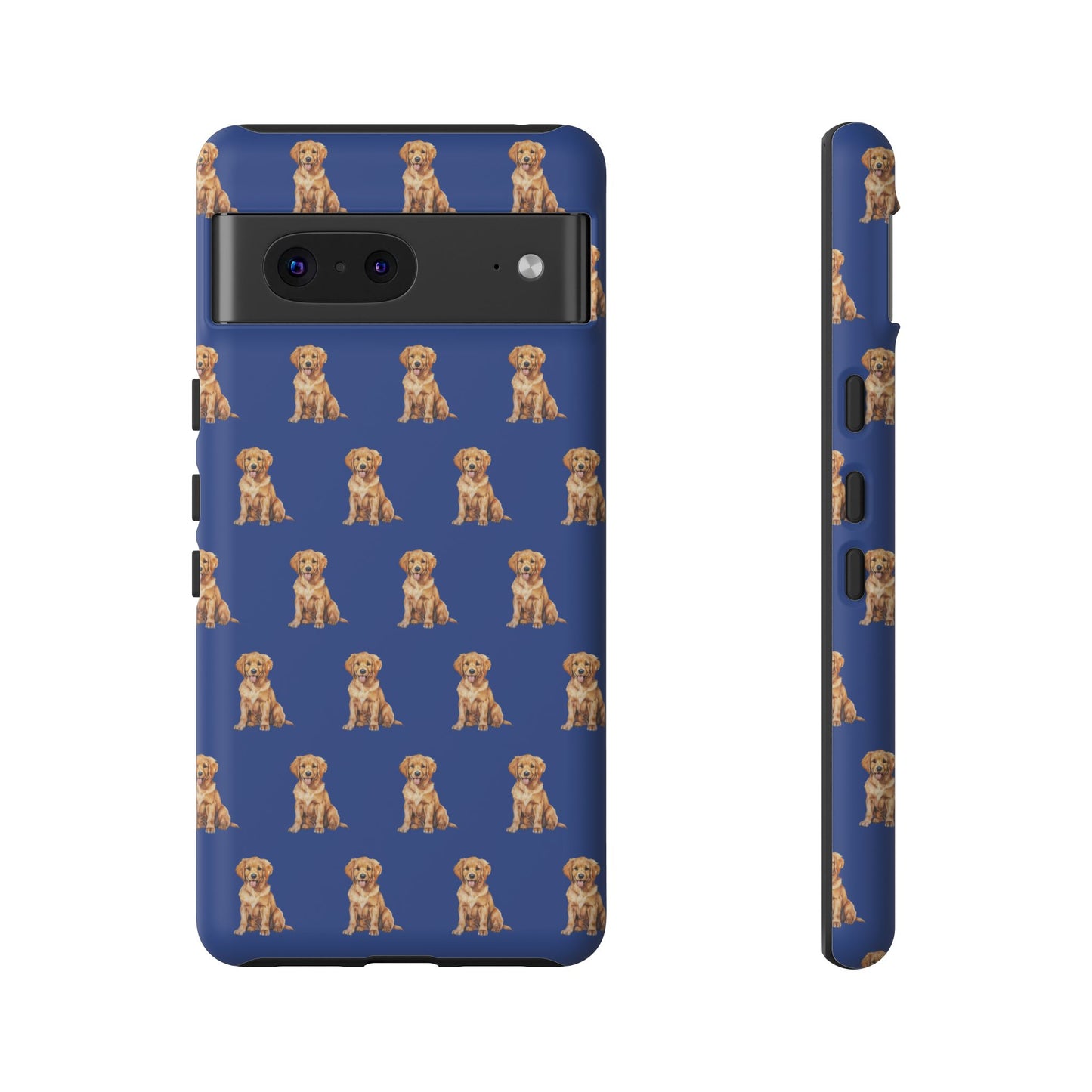 Golden Retriever Phone Case Blue