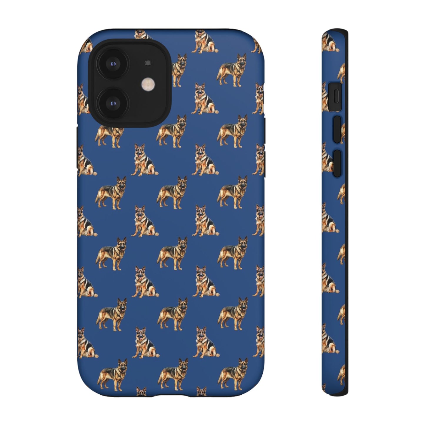 German Shepherd Phone Case Blue