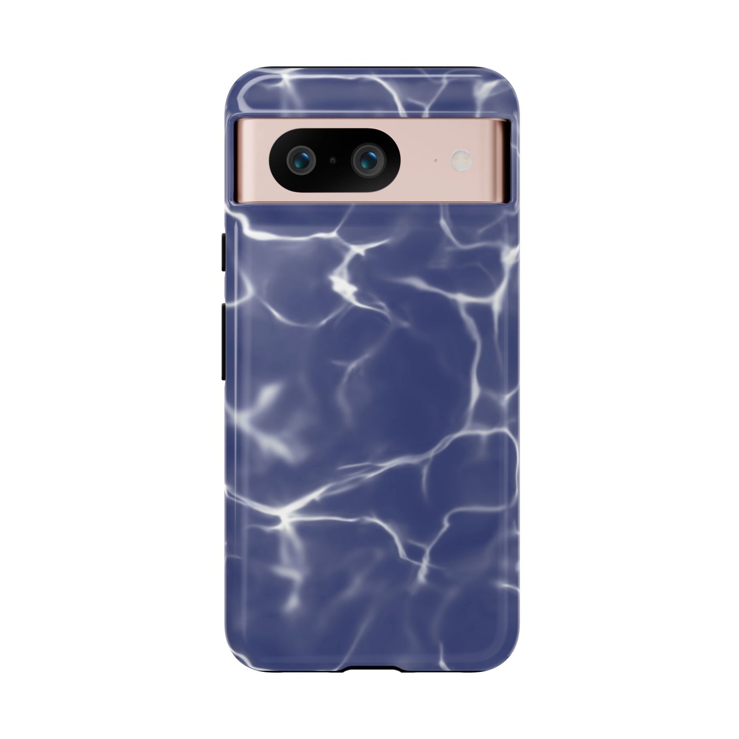 Marble Print Phone Case Dark Blue