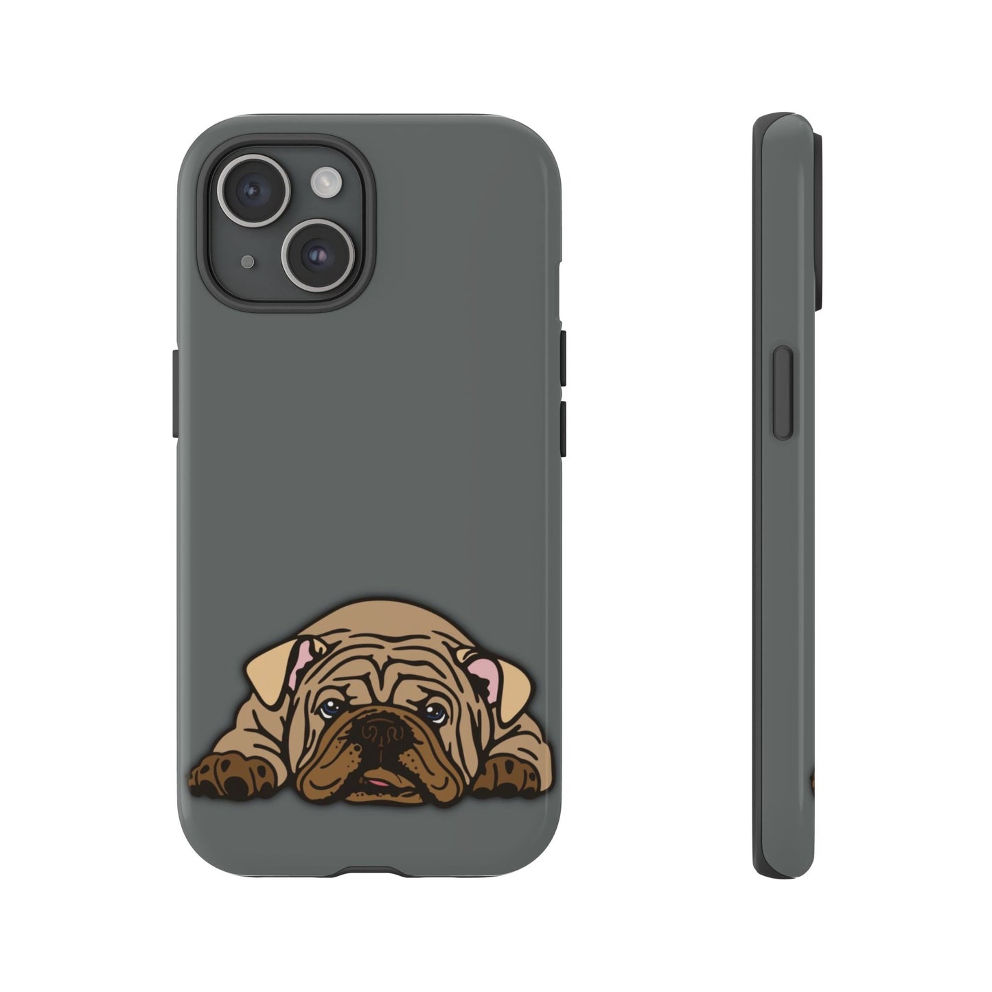 Bulldog Phone Case Gray