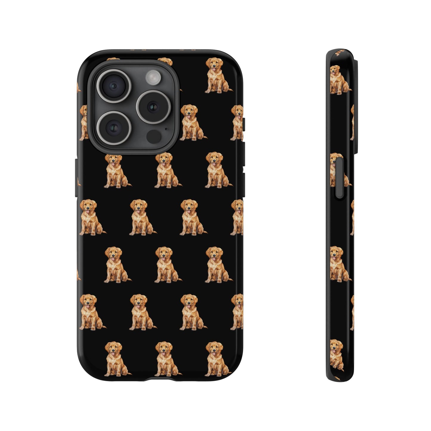 Golden Retriever Phone Case Black