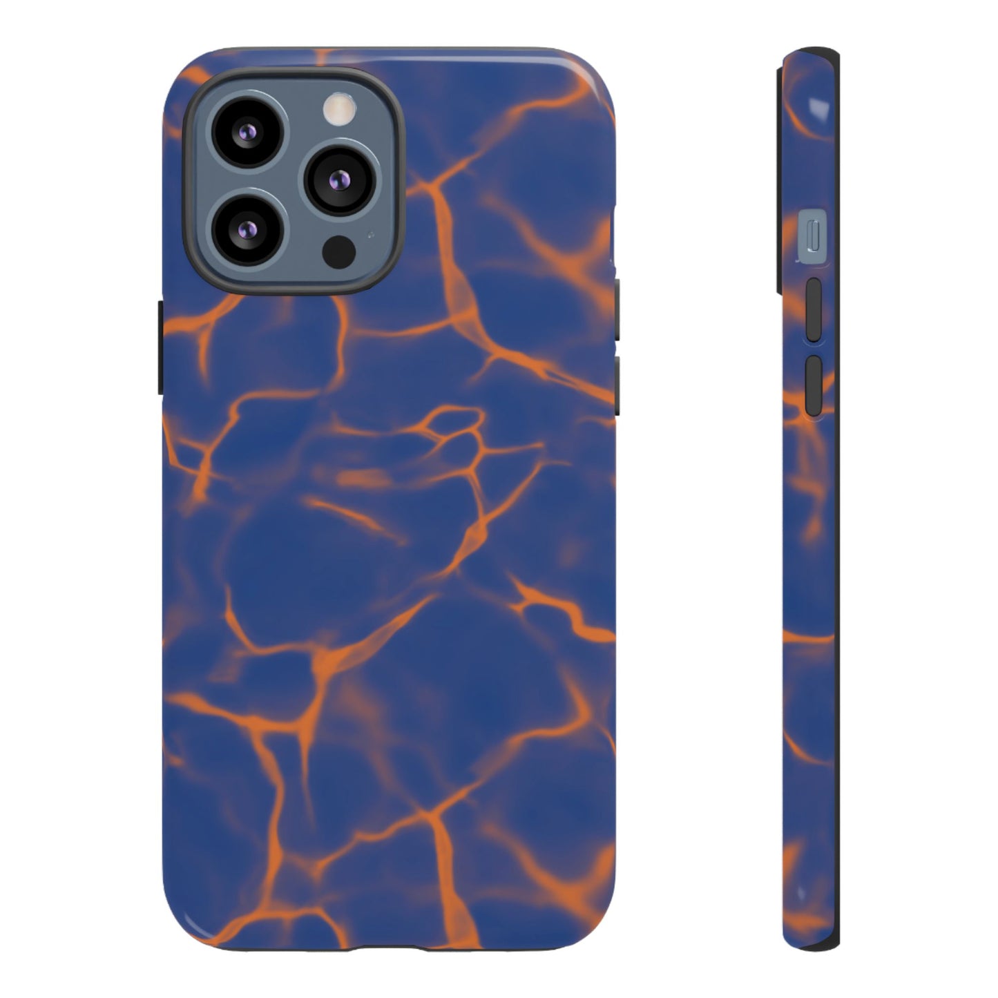 Marble Phone Case Blue Orange