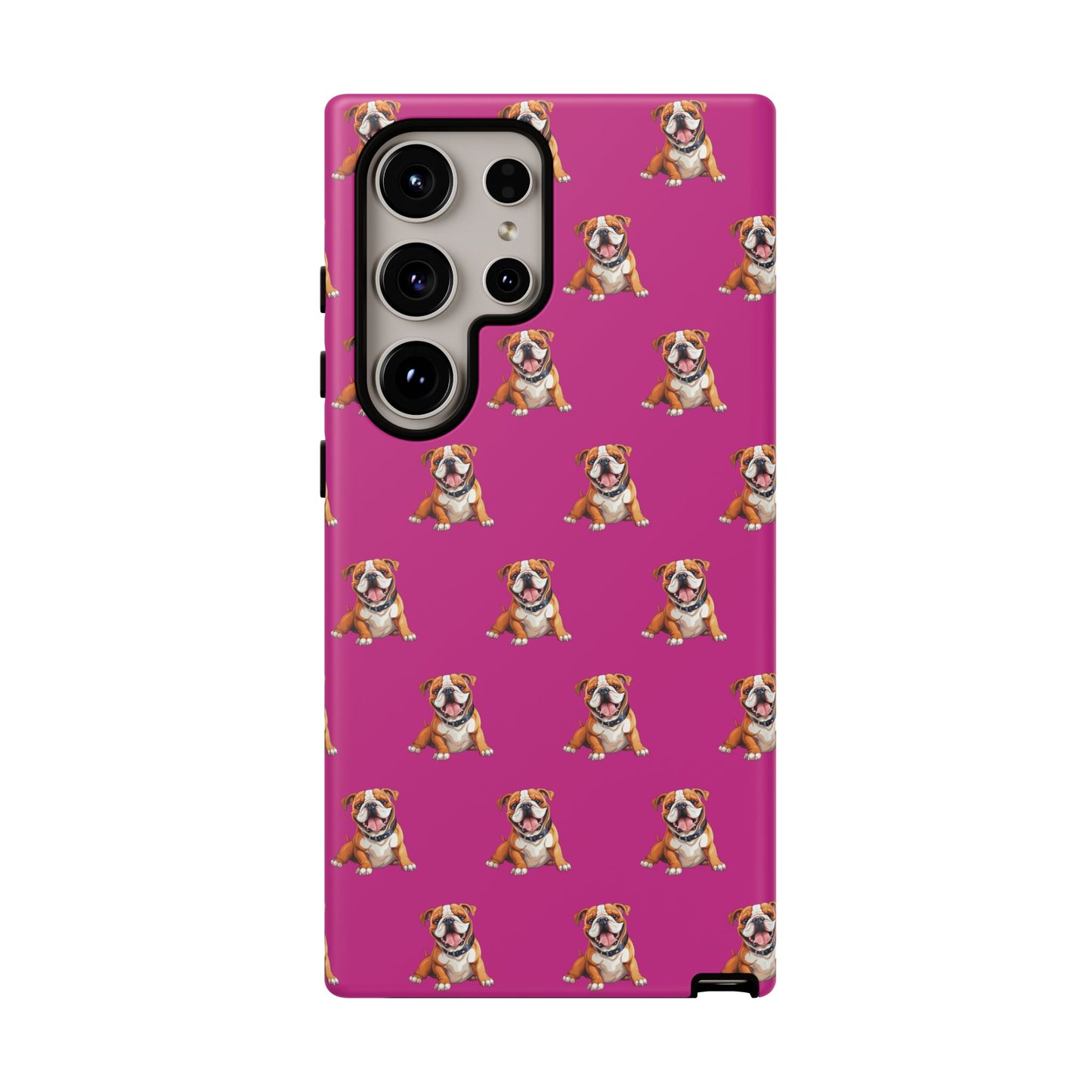 Bulldog Phone Case Pink