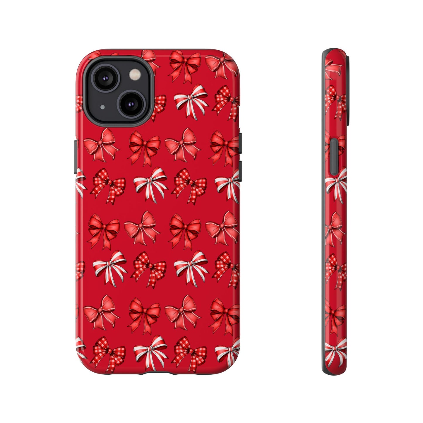 Christmas Bow Phone Case Red