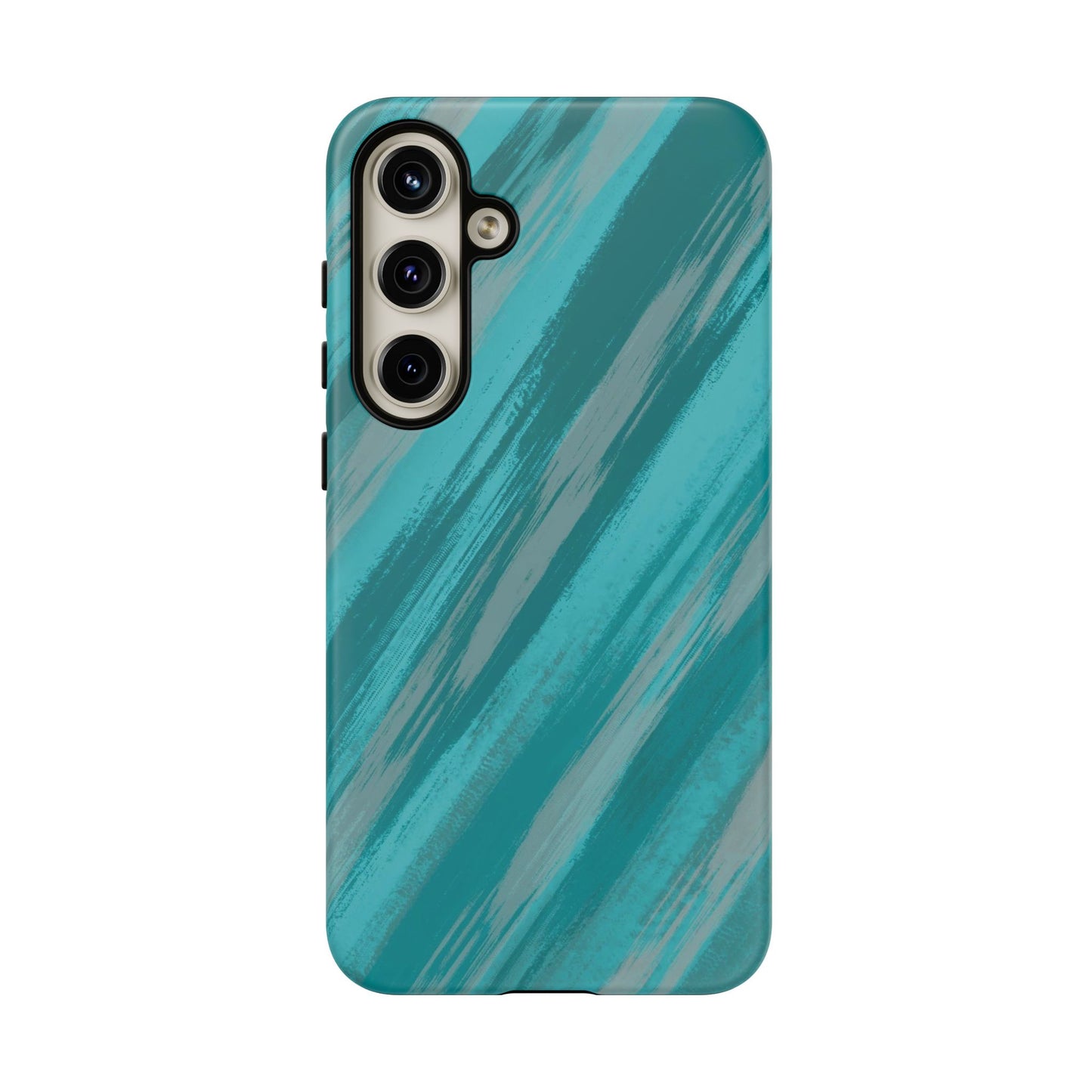 Striped Phone Case Aqua