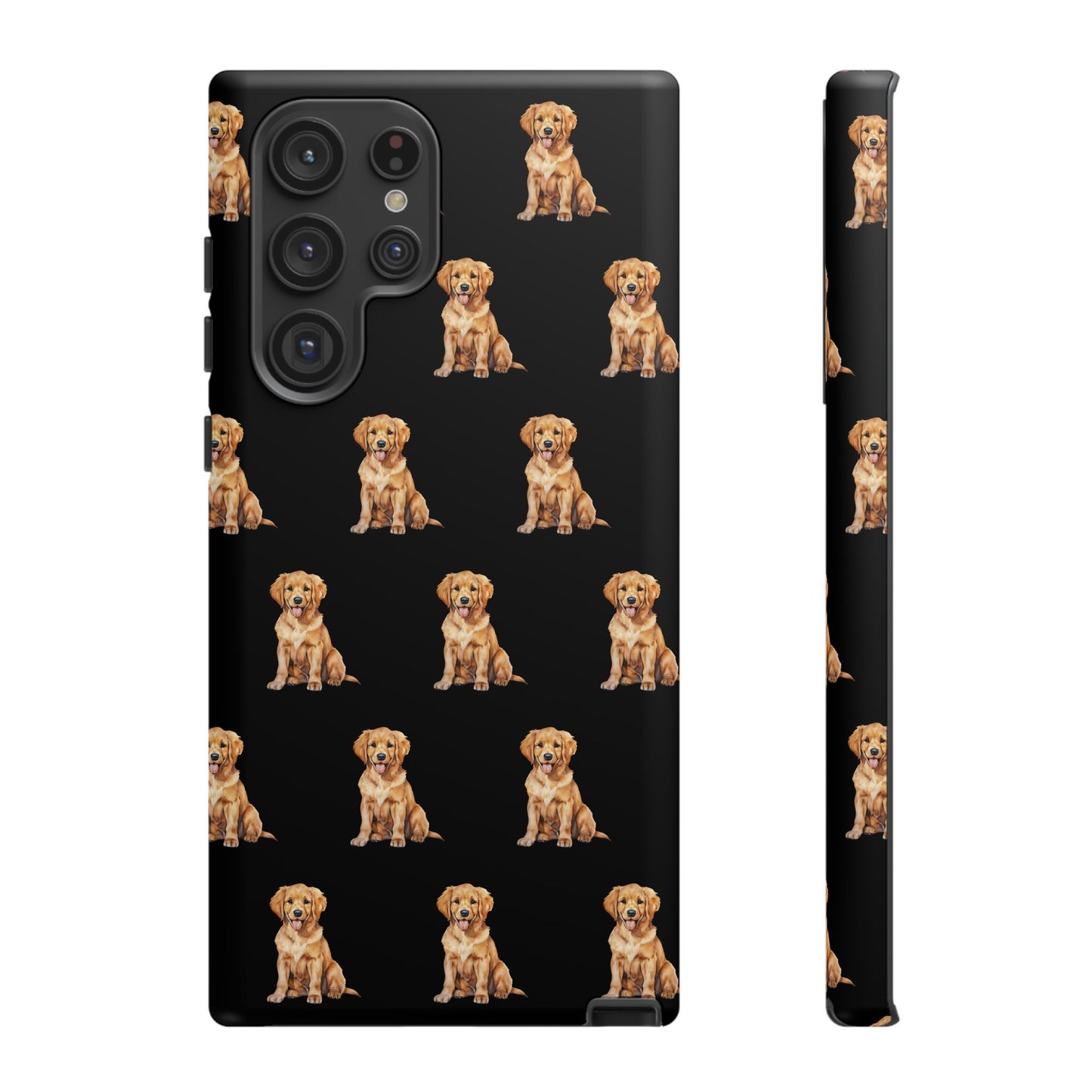 Golden Retriever Phone Case Black