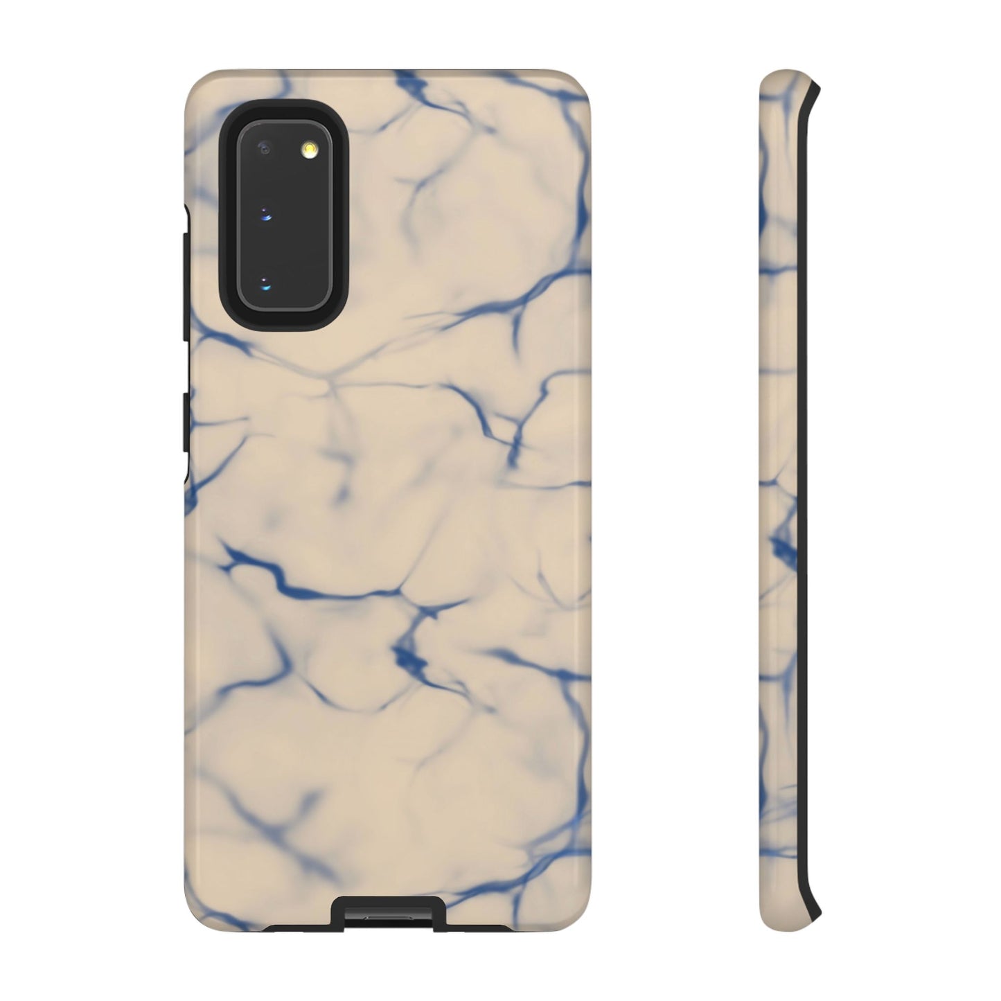 Marble Phone Case Cream Blue