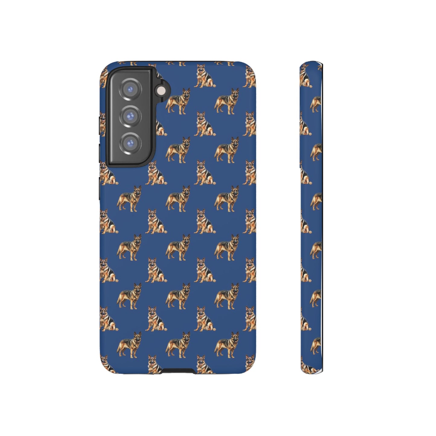 German Shepherd Phone Case Blue