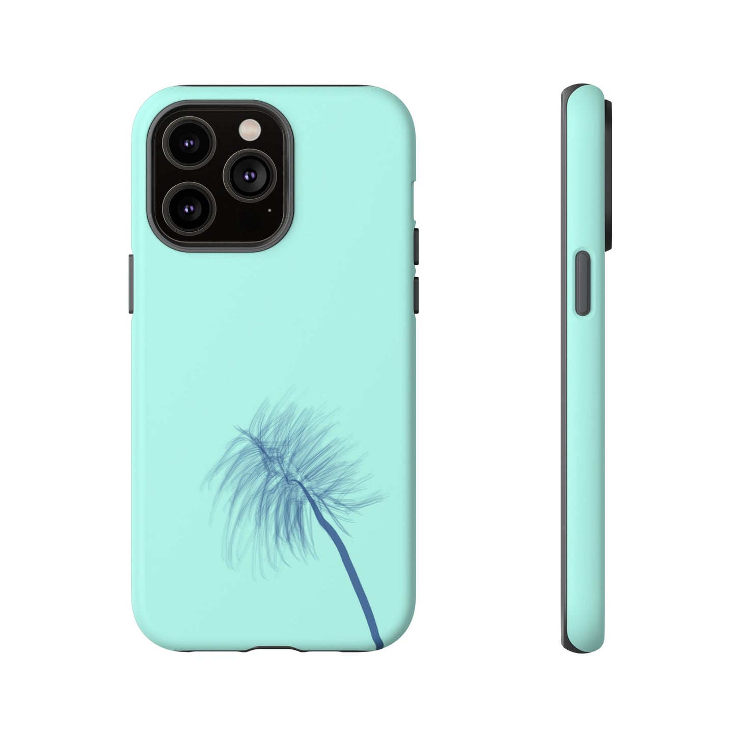 Dandelion Blowball Phone Case Aqua