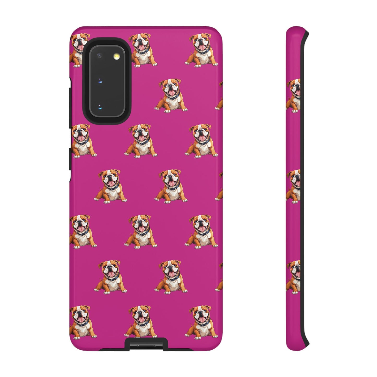 Bulldog Phone Case Pink