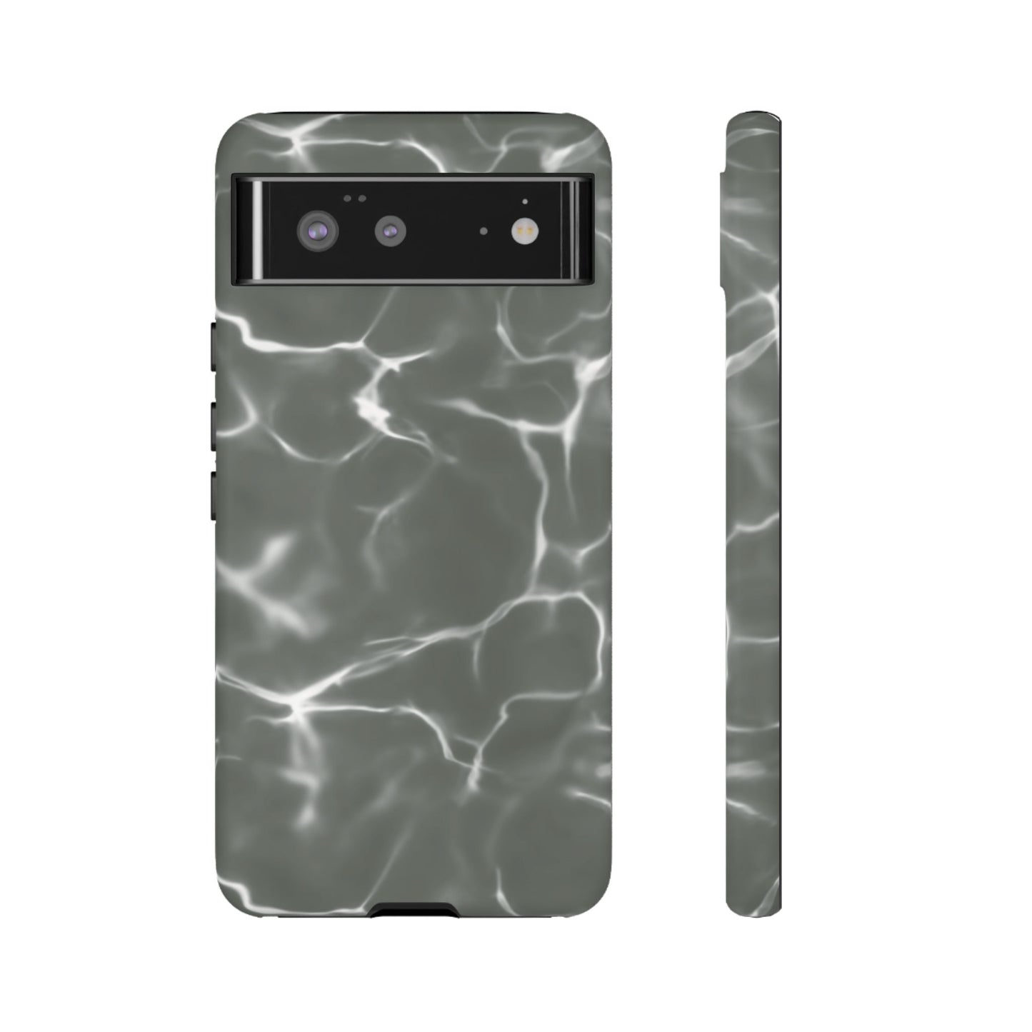 Marble Print Phone Case Gray