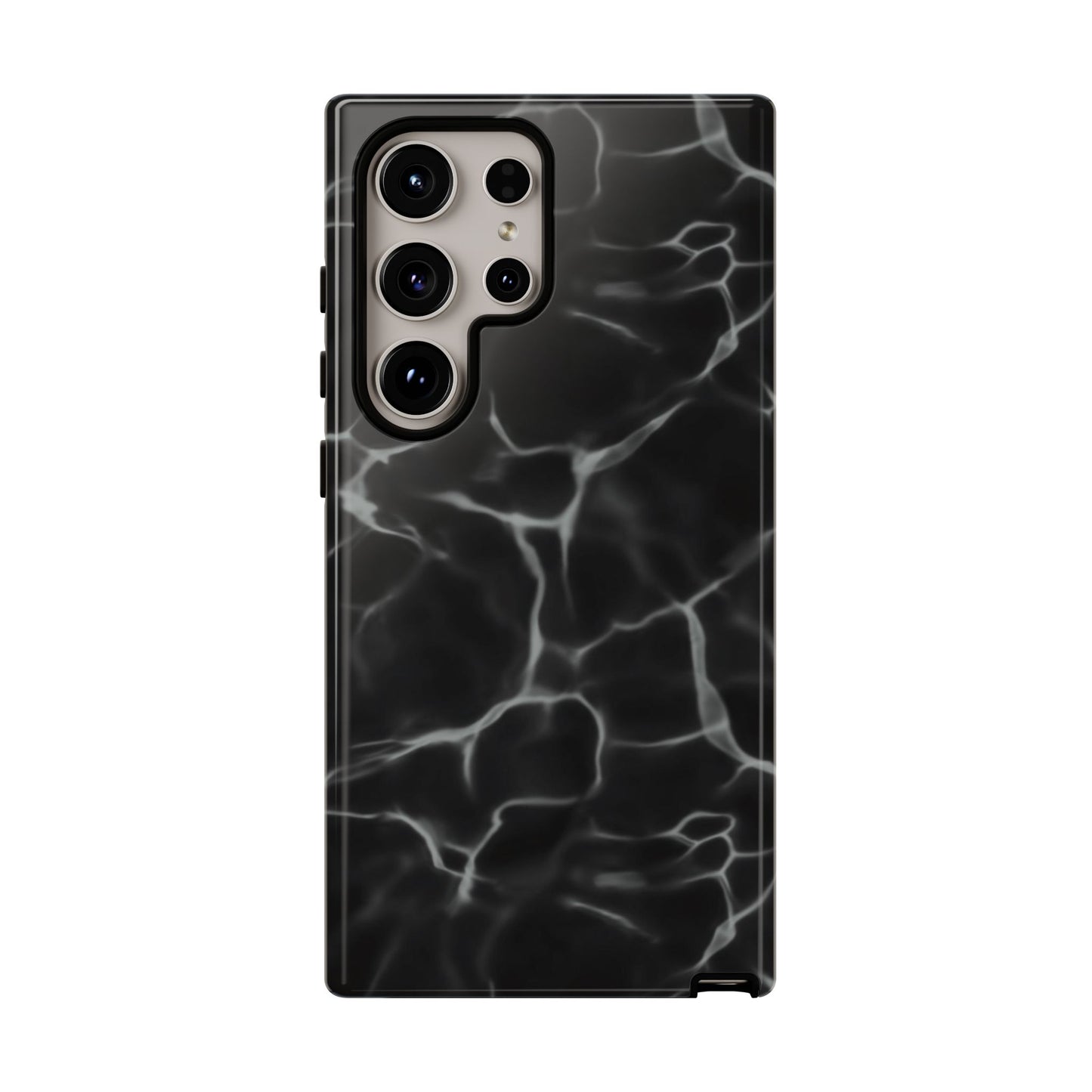 Marble Phone Case Black White