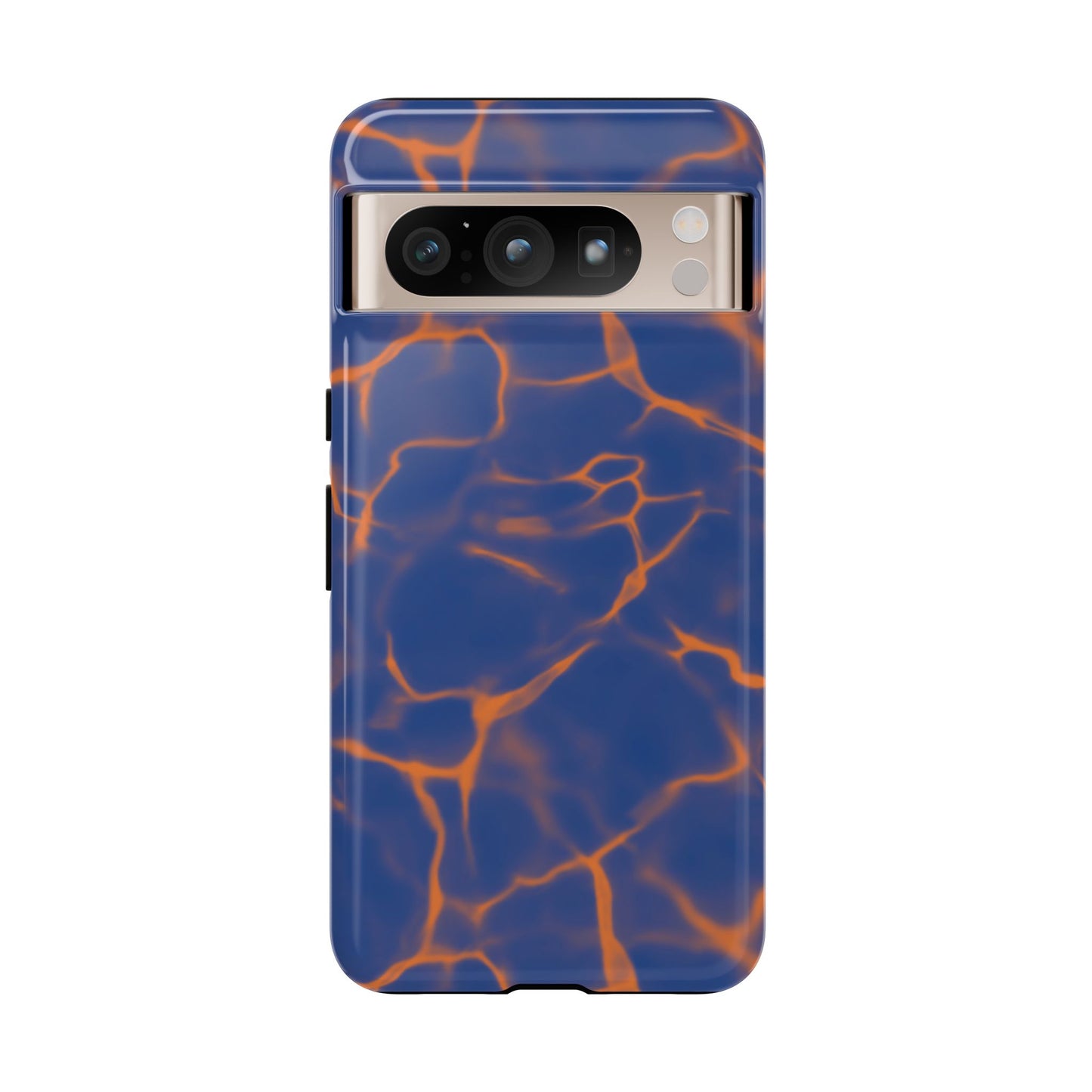 Marble Phone Case Blue Orange