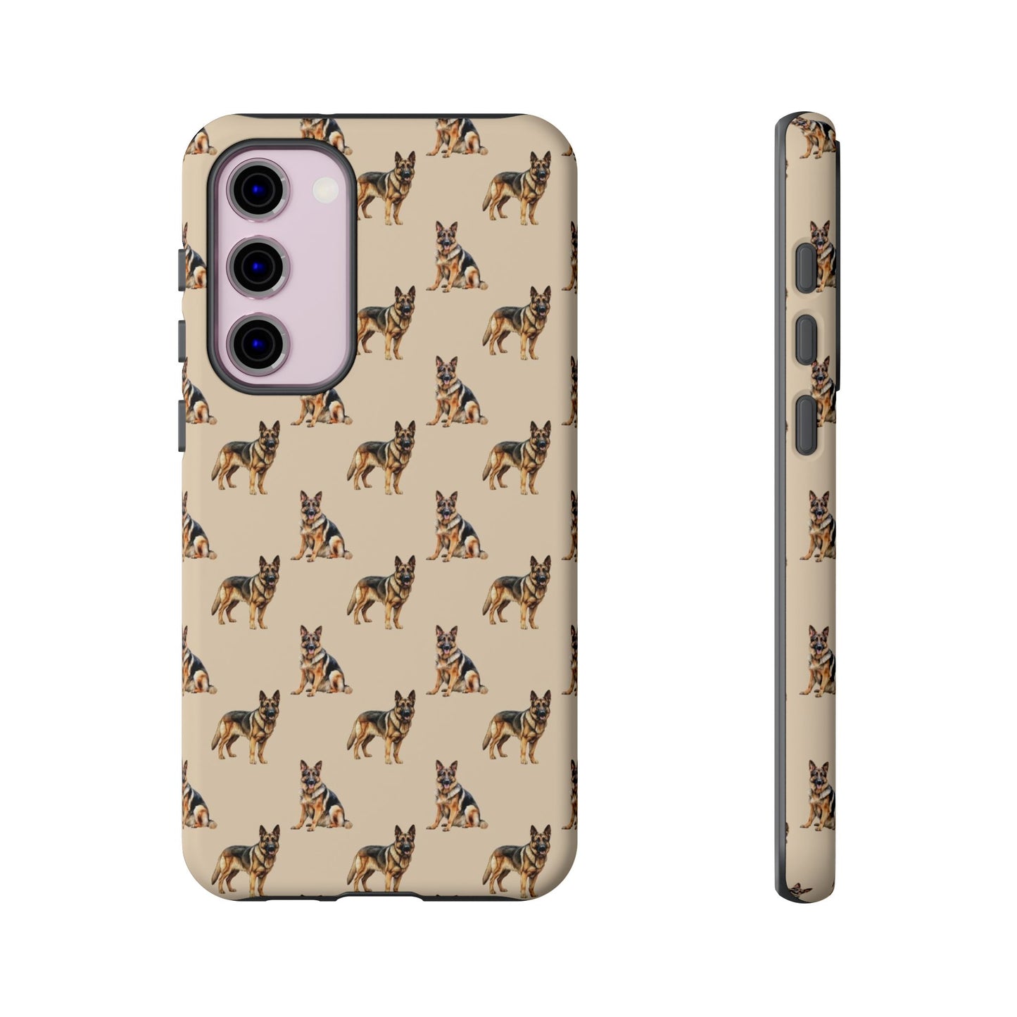 German Shepherd Phone Case Cream