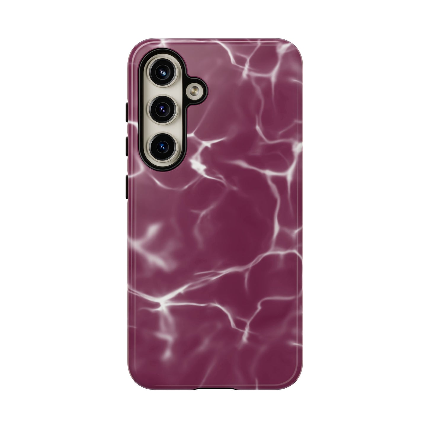 Marble Print Phone Case Maroon