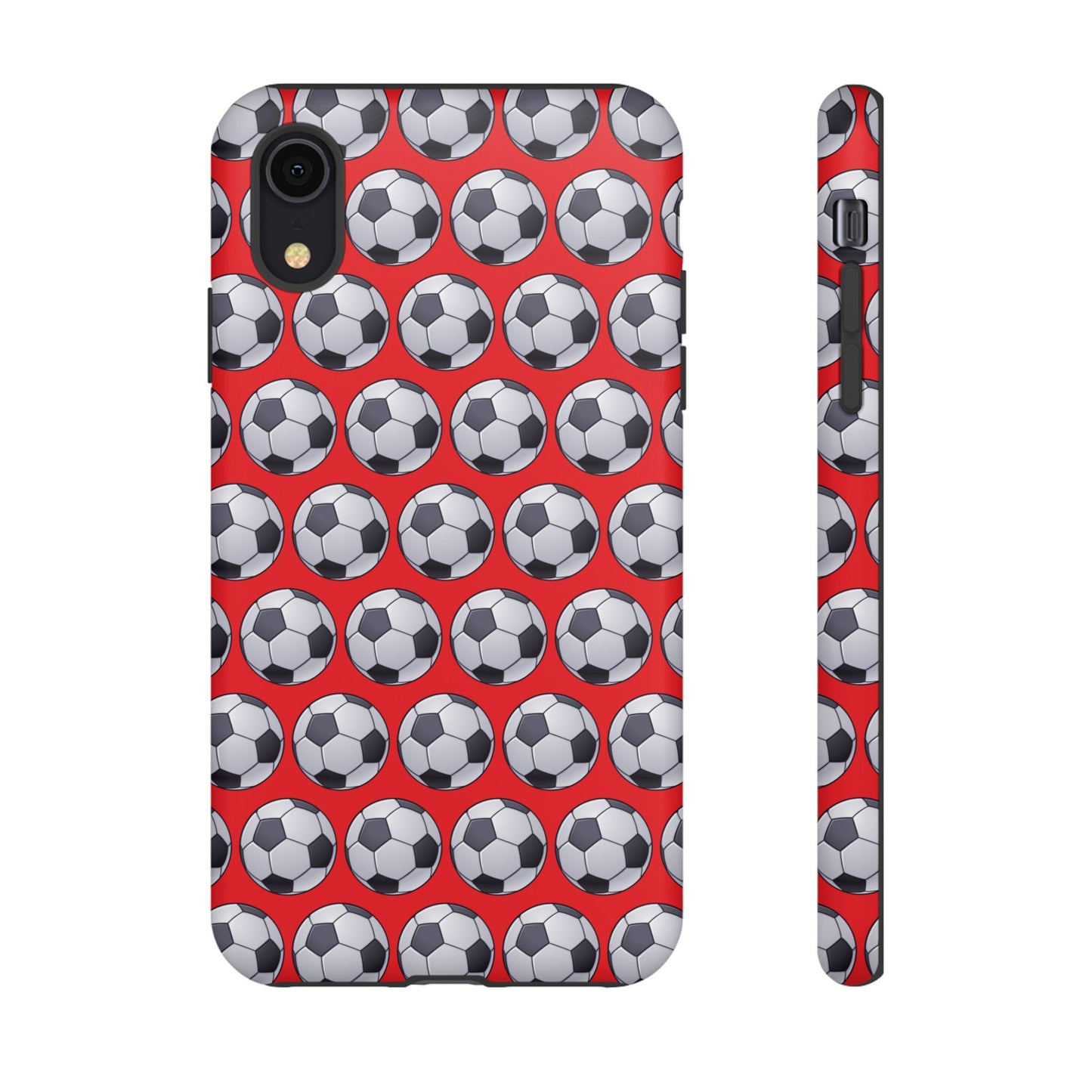 Soccer Ball Phone Case Red