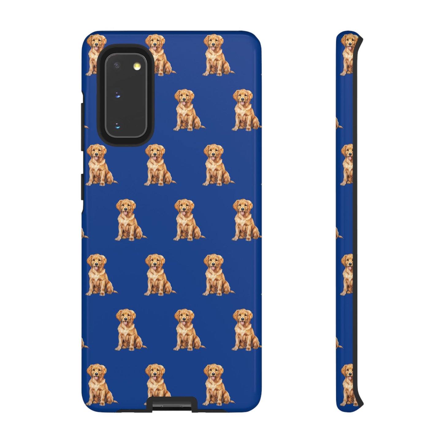 Golden Retriever Phone Case Blue