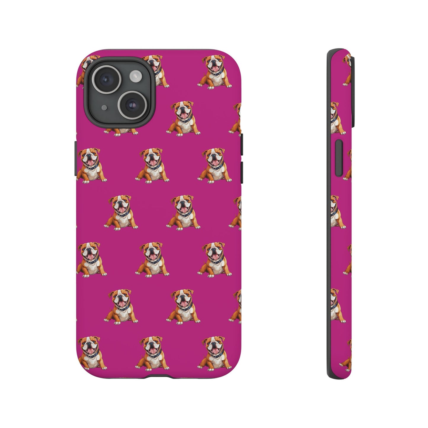 Bulldog Phone Case Pink