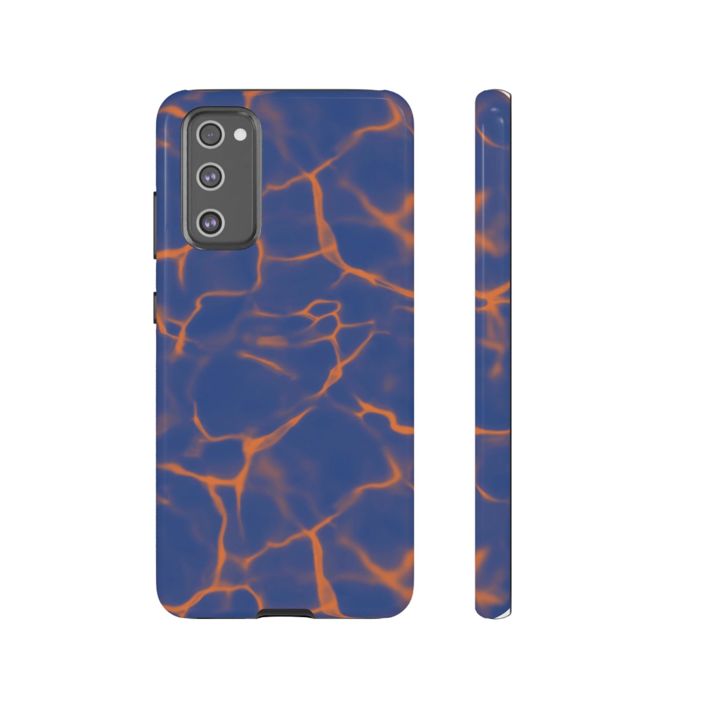 Marble Phone Case Blue Orange