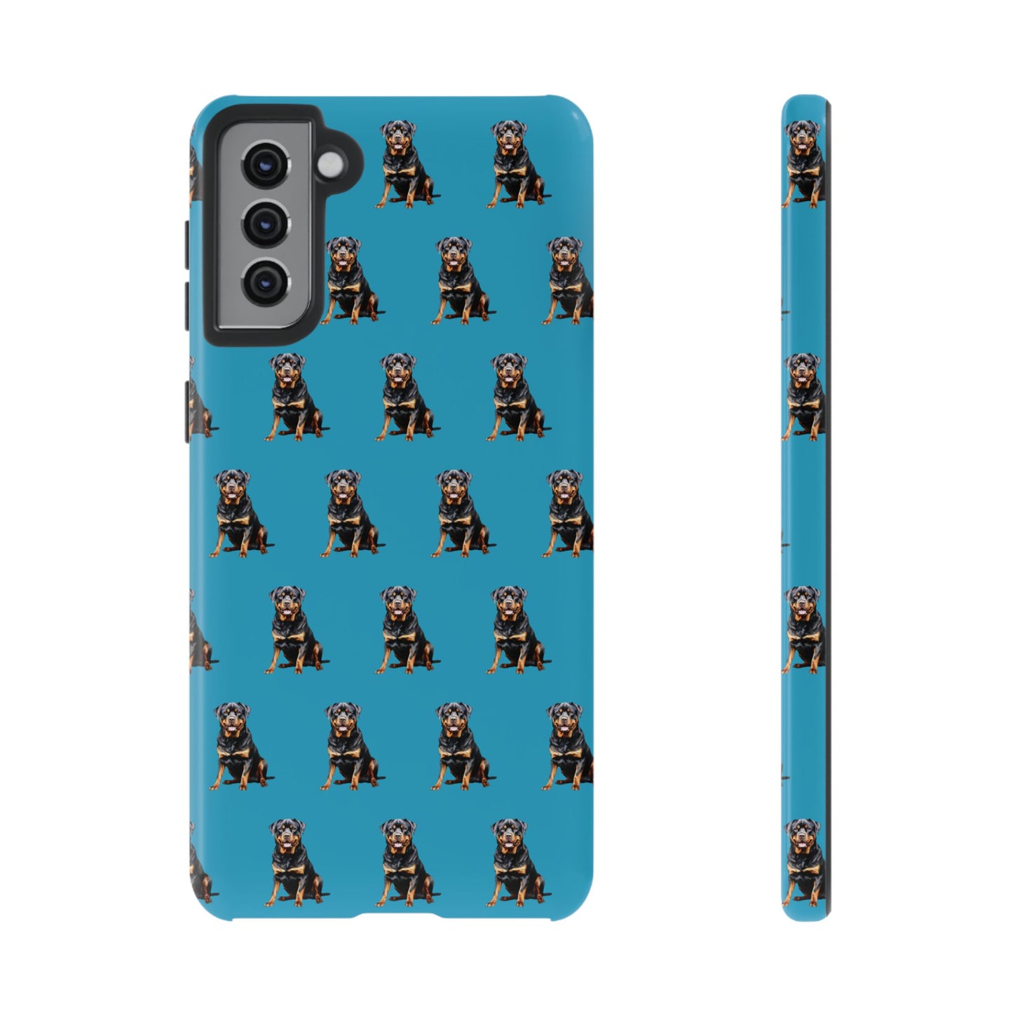 Rottweiler Phone Case Turquoise