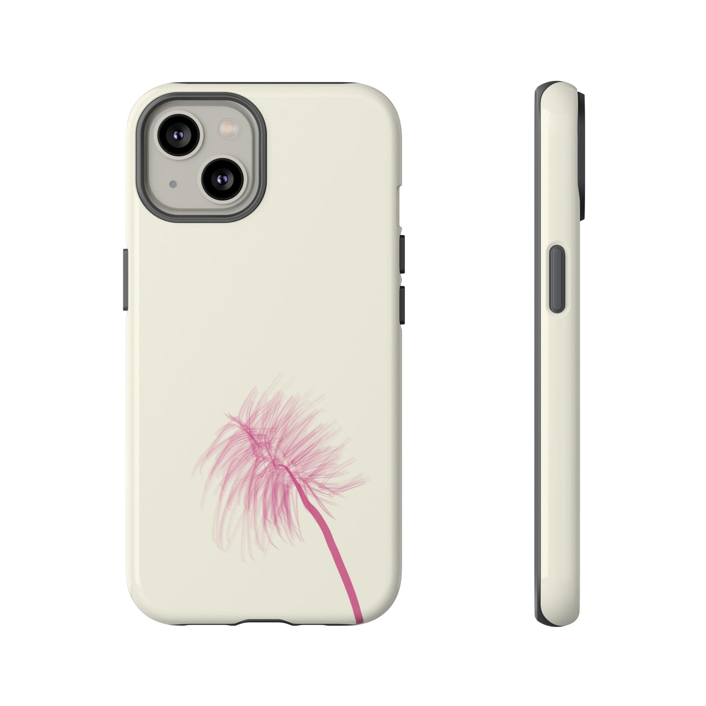 Dandelion Blowball Phone Case Cream