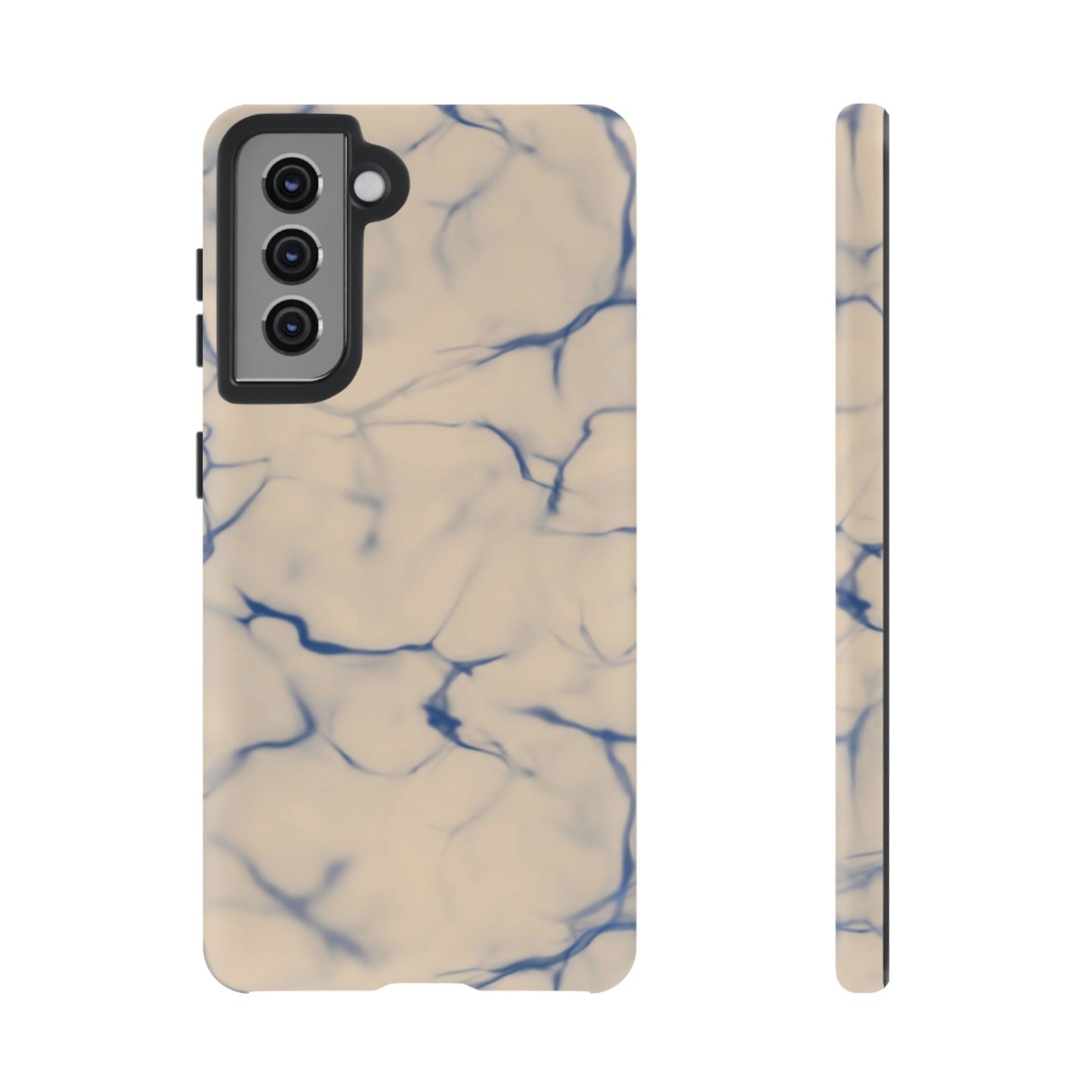 Marble Phone Case Cream Blue