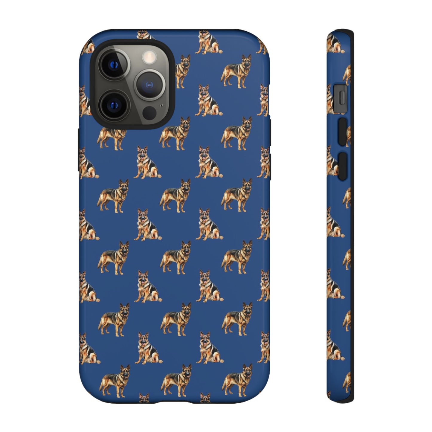 German Shepherd Phone Case Blue