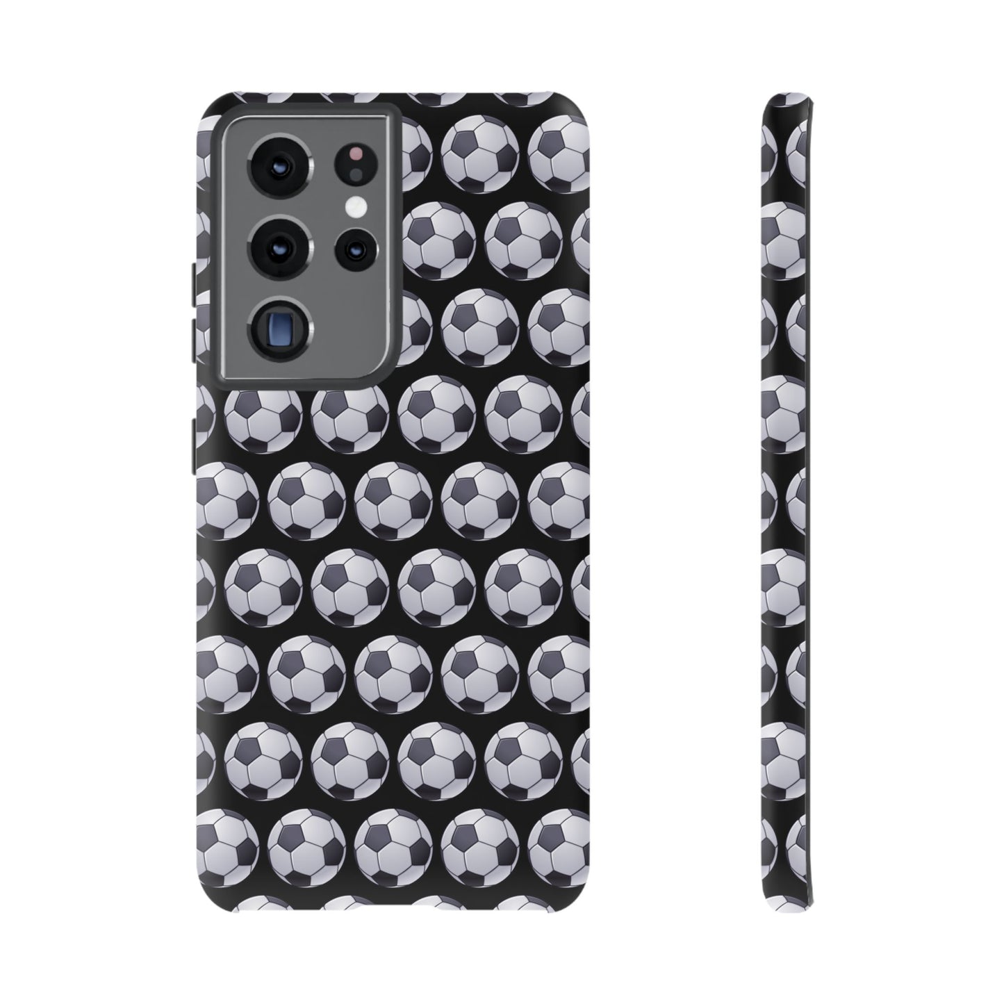 Soccer Ball Phone Case Black