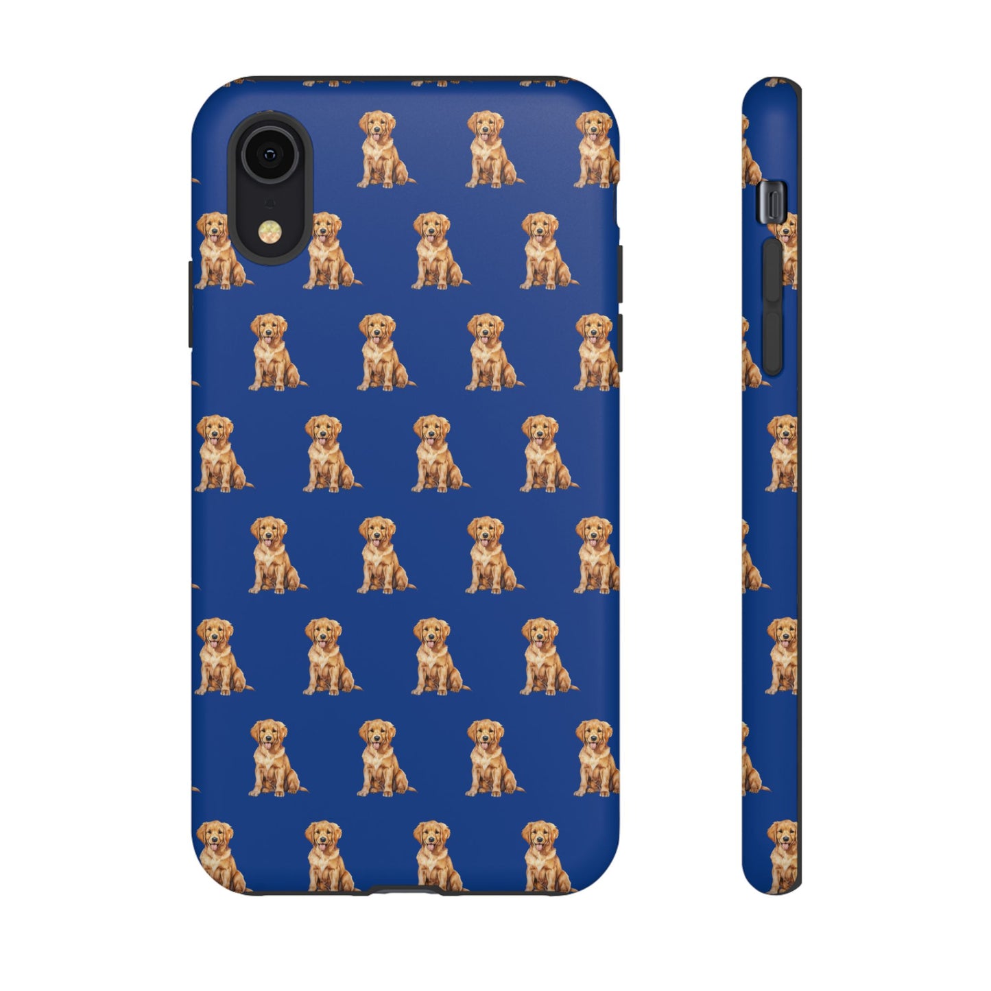 Golden Retriever Phone Case Blue