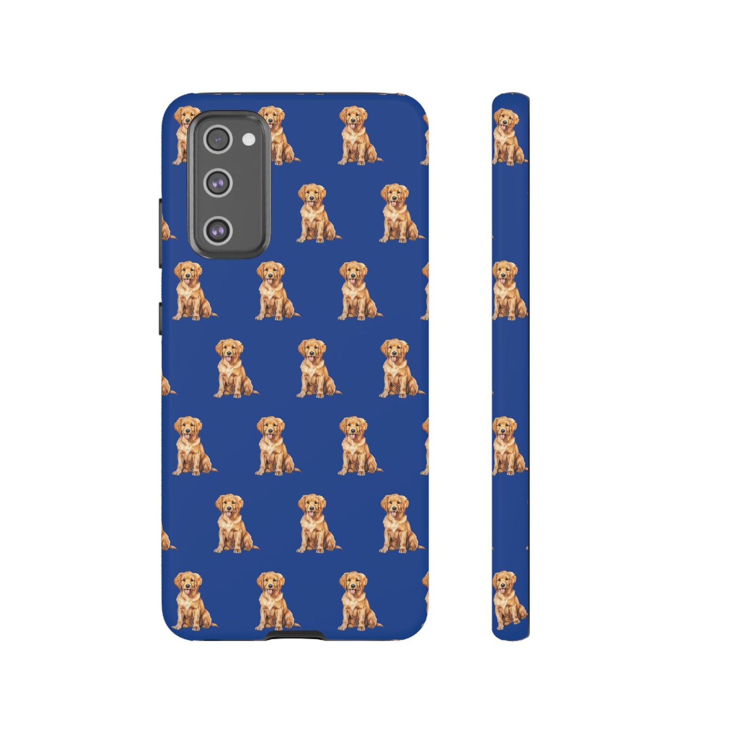 Golden Retriever Phone Case Blue