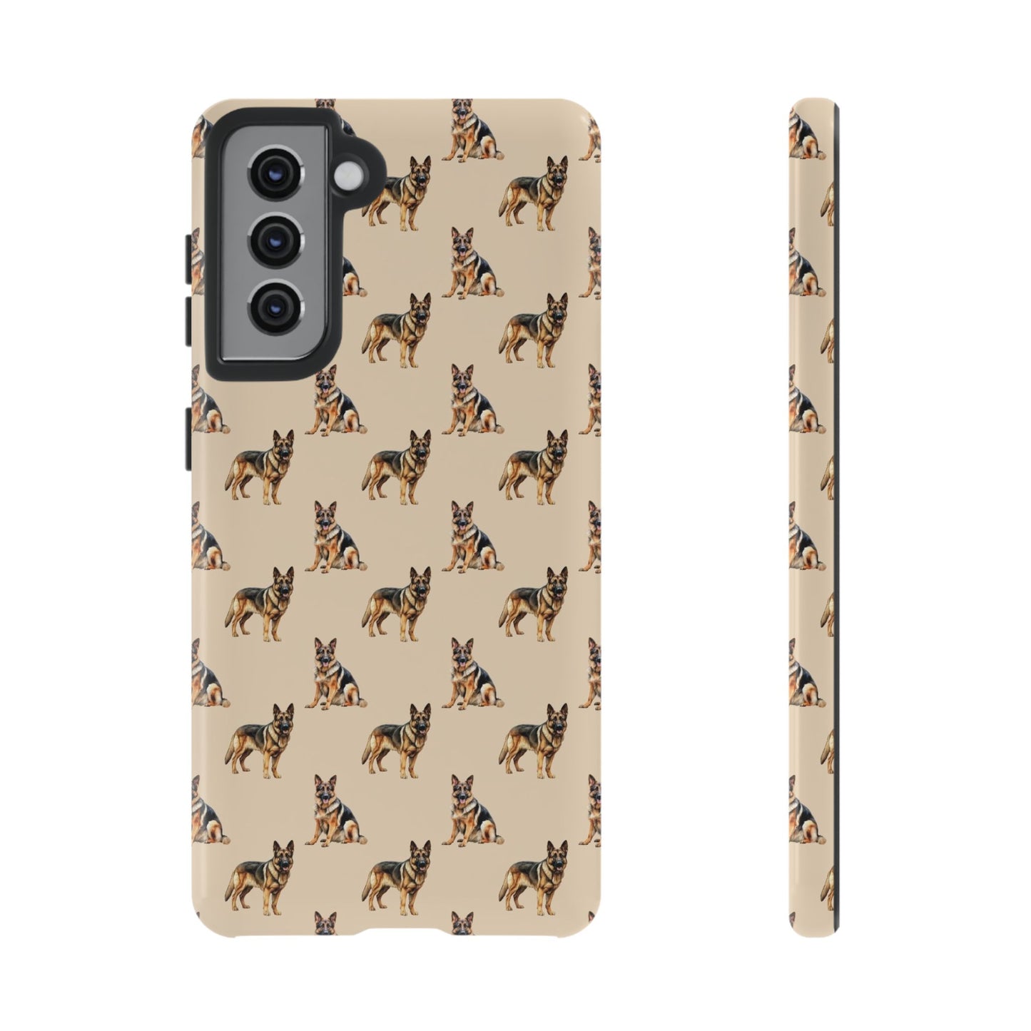 German Shepherd Phone Case Cream